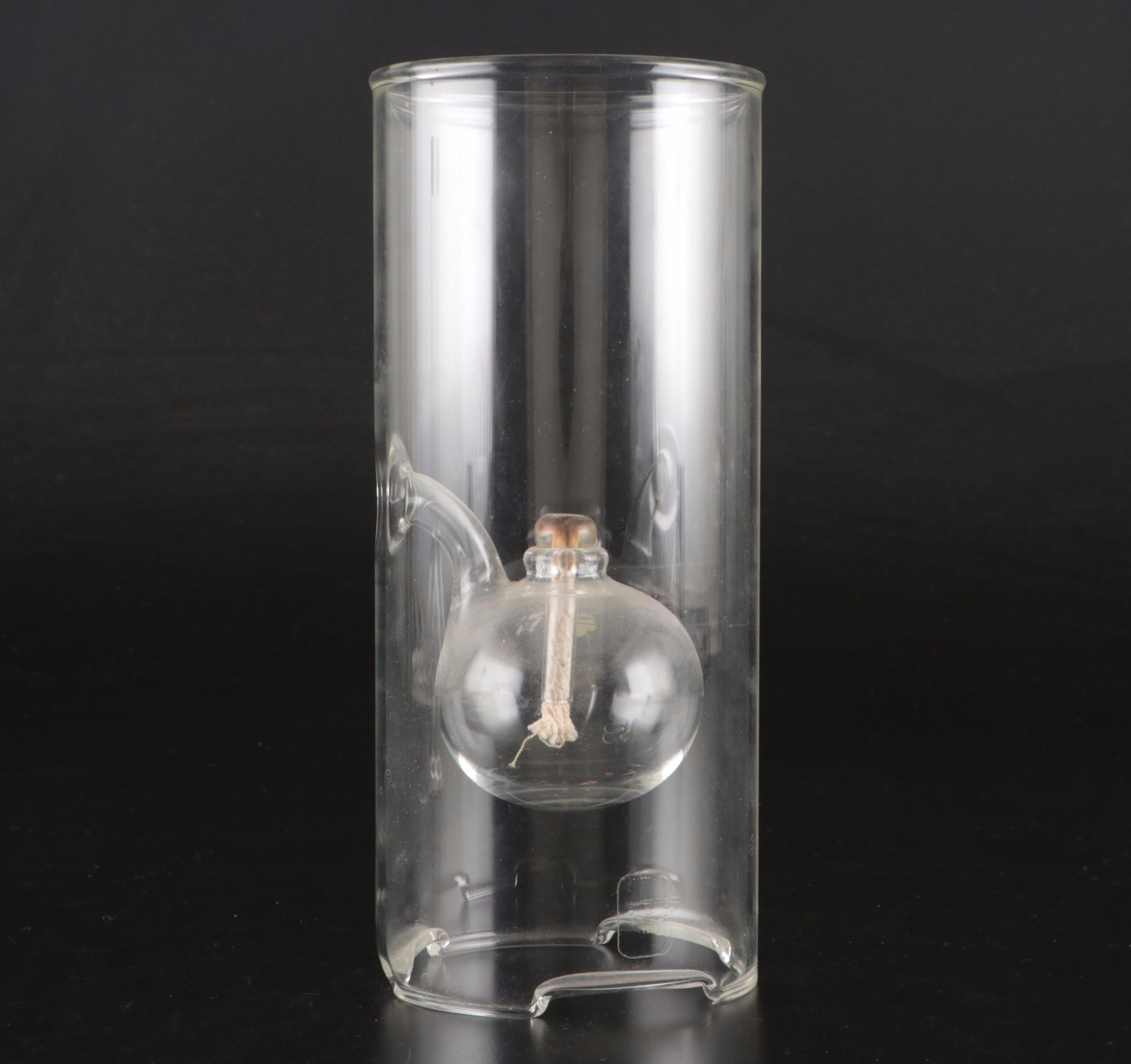 Blown Glass Ship in a Bottle Drinks Dispenser with Other Bottles and Decor