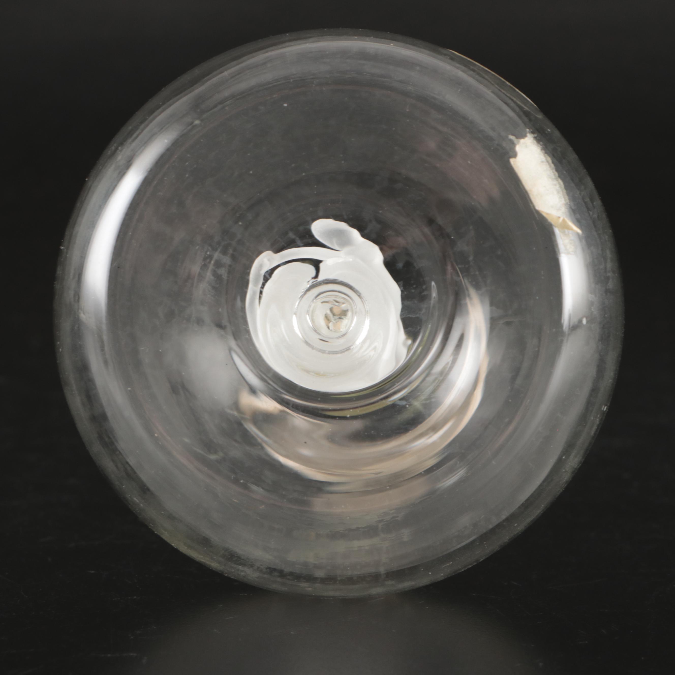 Blown Glass Ship in a Bottle Drinks Dispenser with Other Bottles and Decor