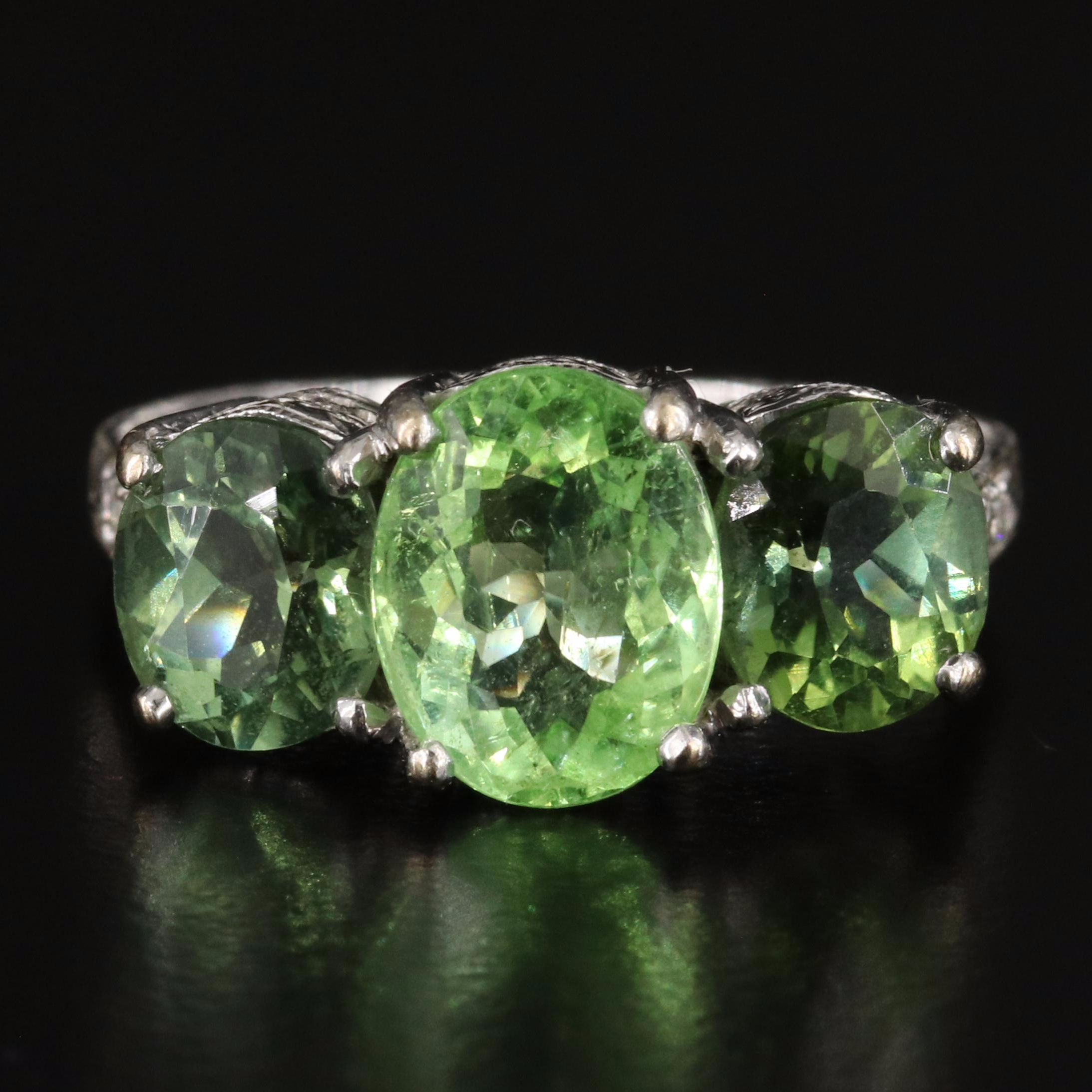 18K Tourmaline and Diamond Ring