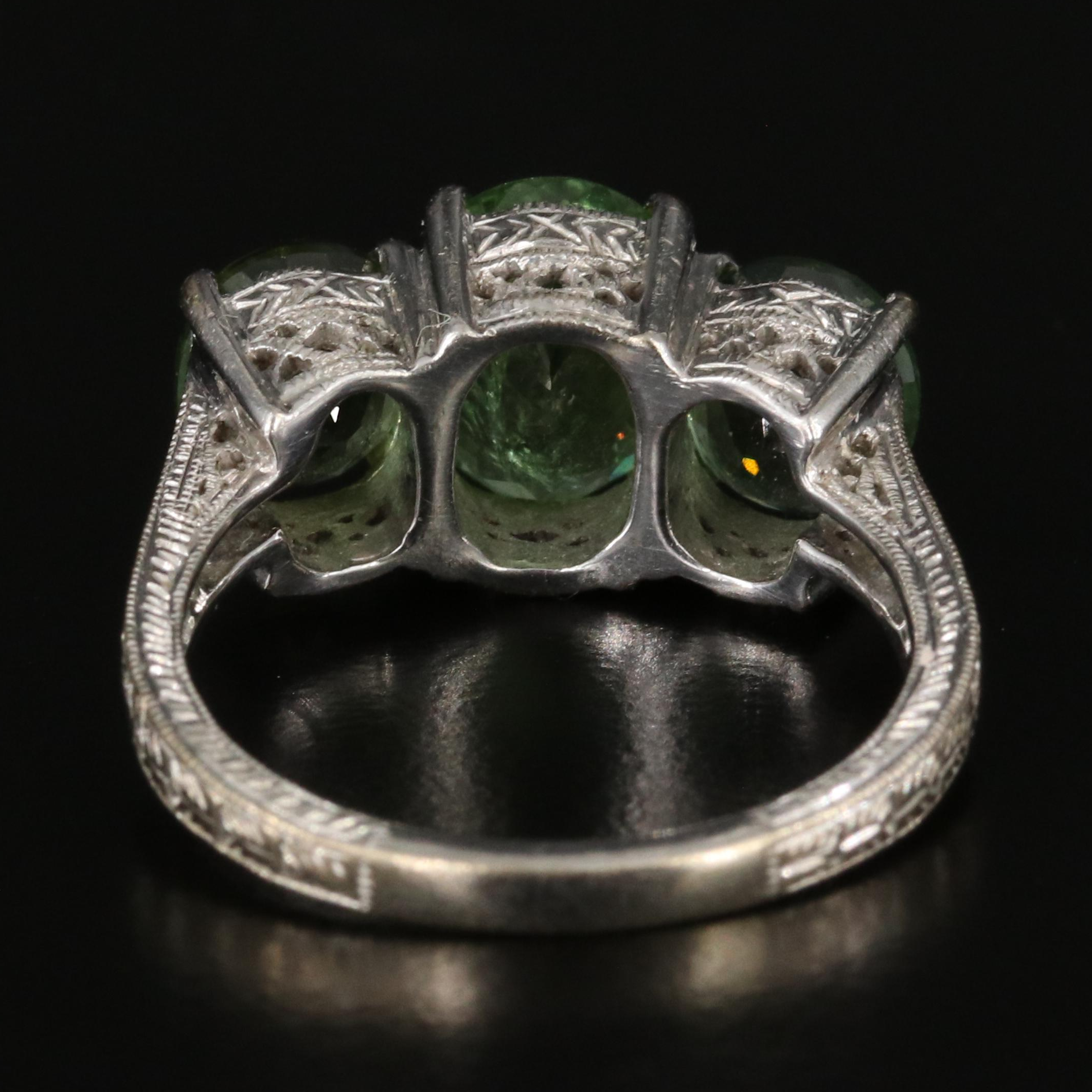 18K Tourmaline and Diamond Ring