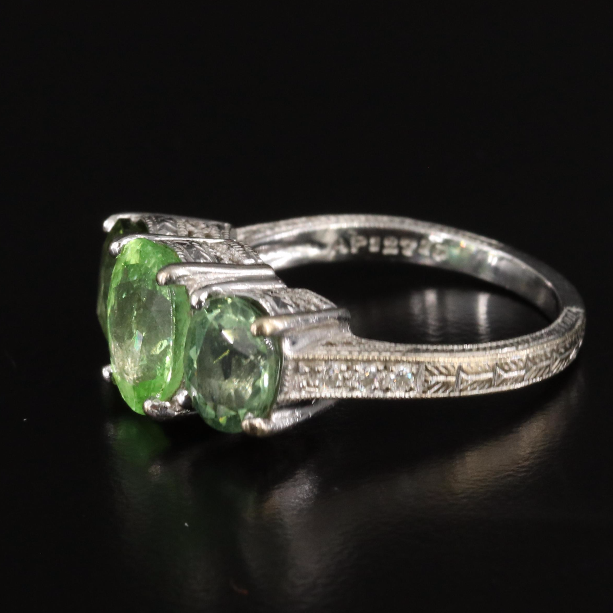 18K Tourmaline and Diamond Ring