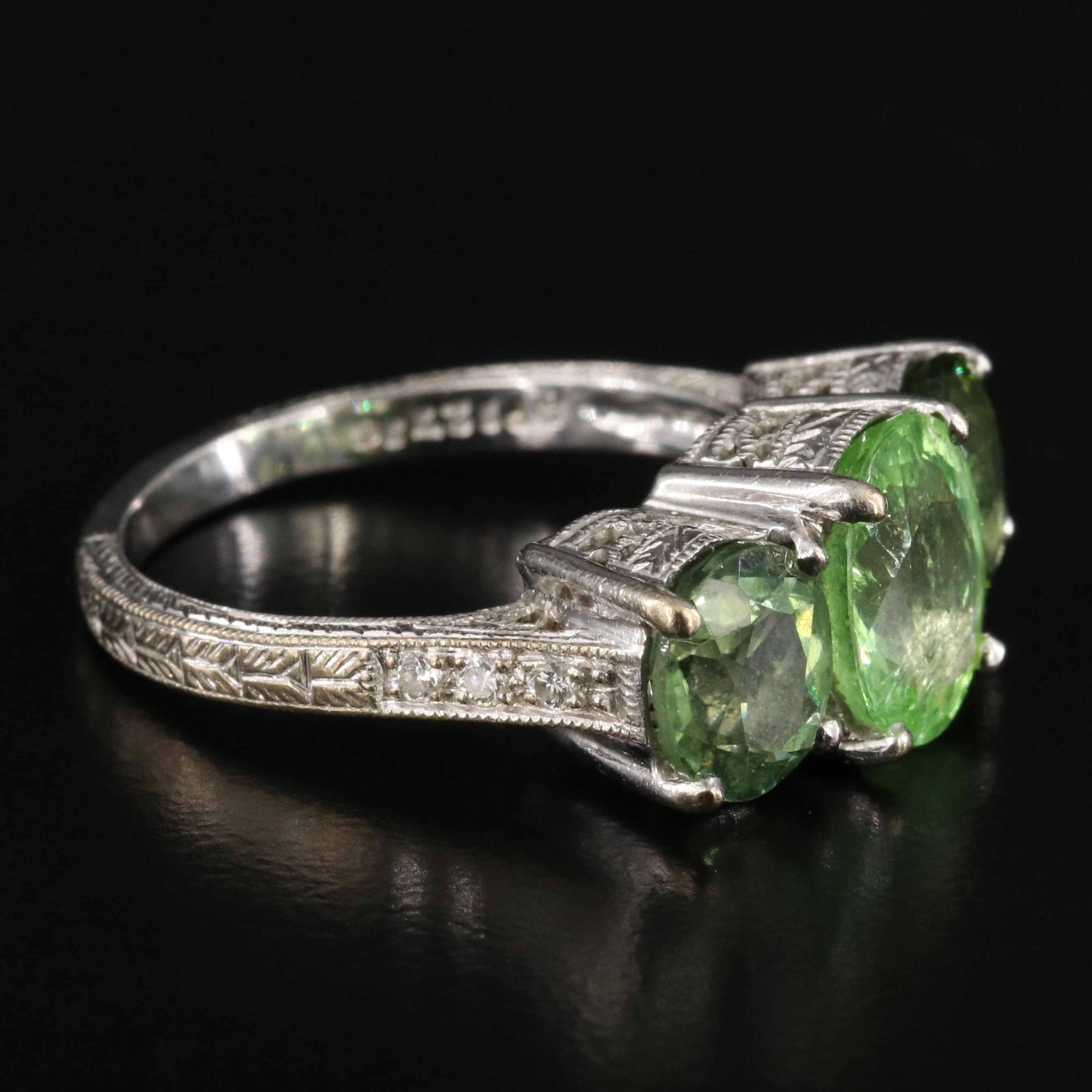 18K Tourmaline and Diamond Ring