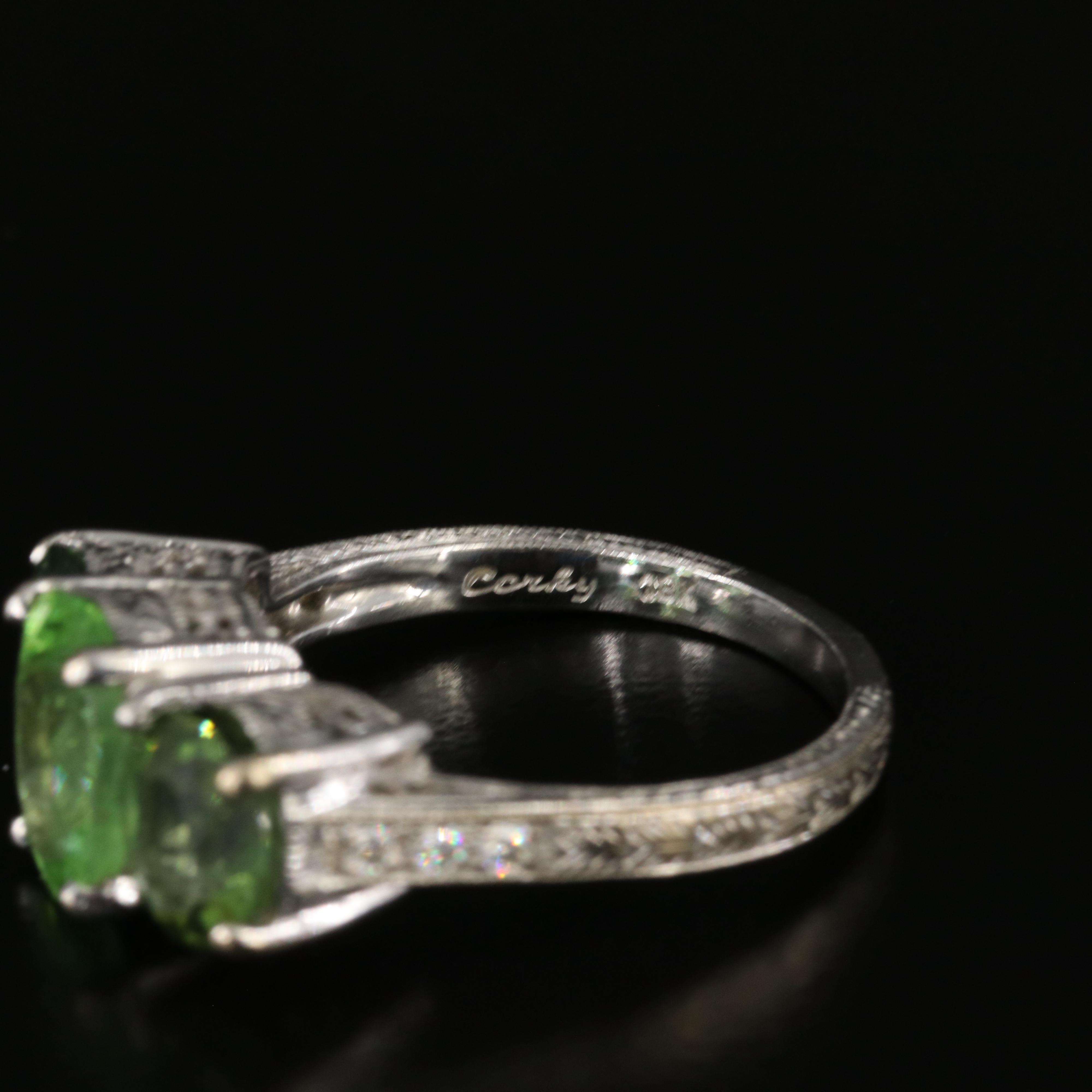 18K Tourmaline and Diamond Ring