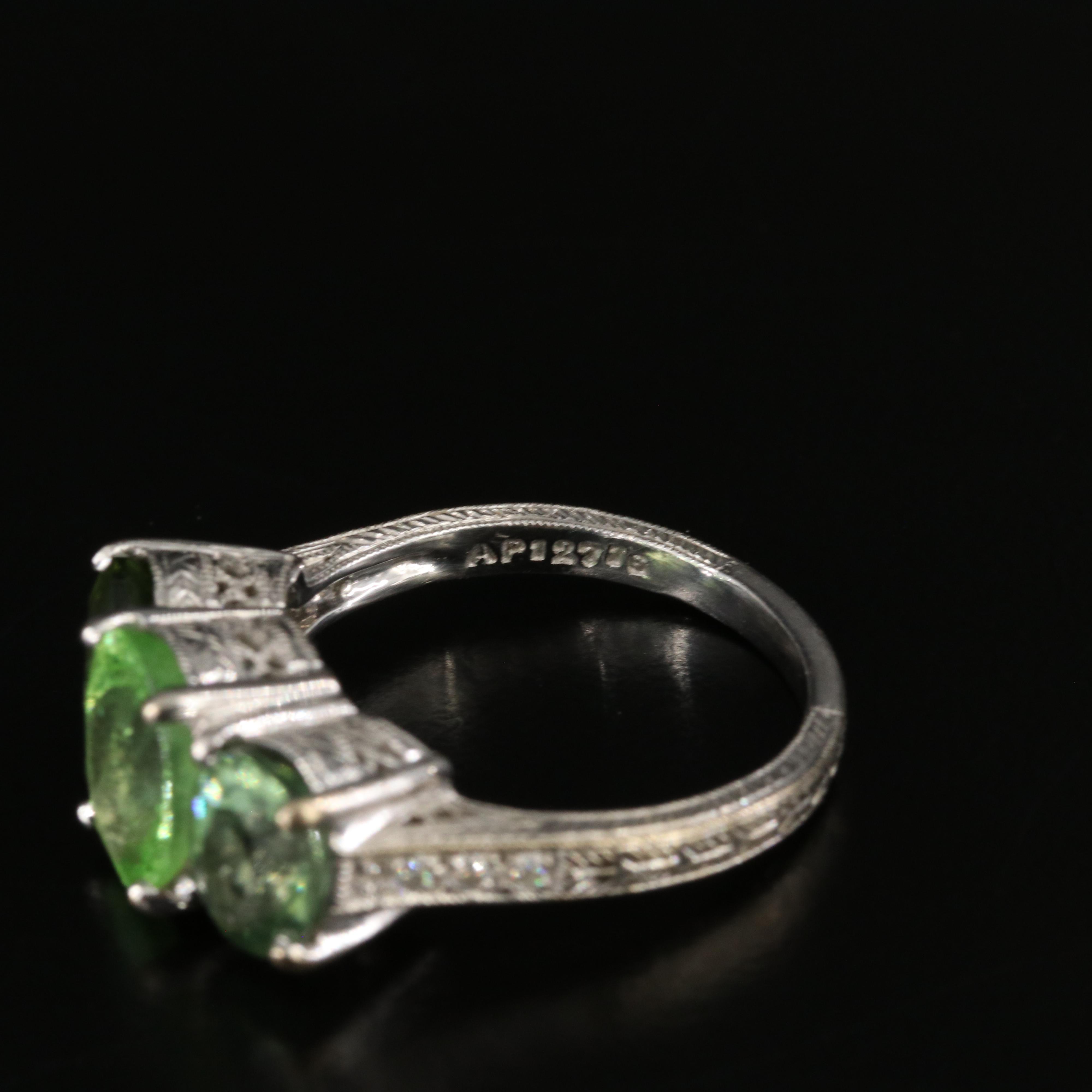 18K Tourmaline and Diamond Ring