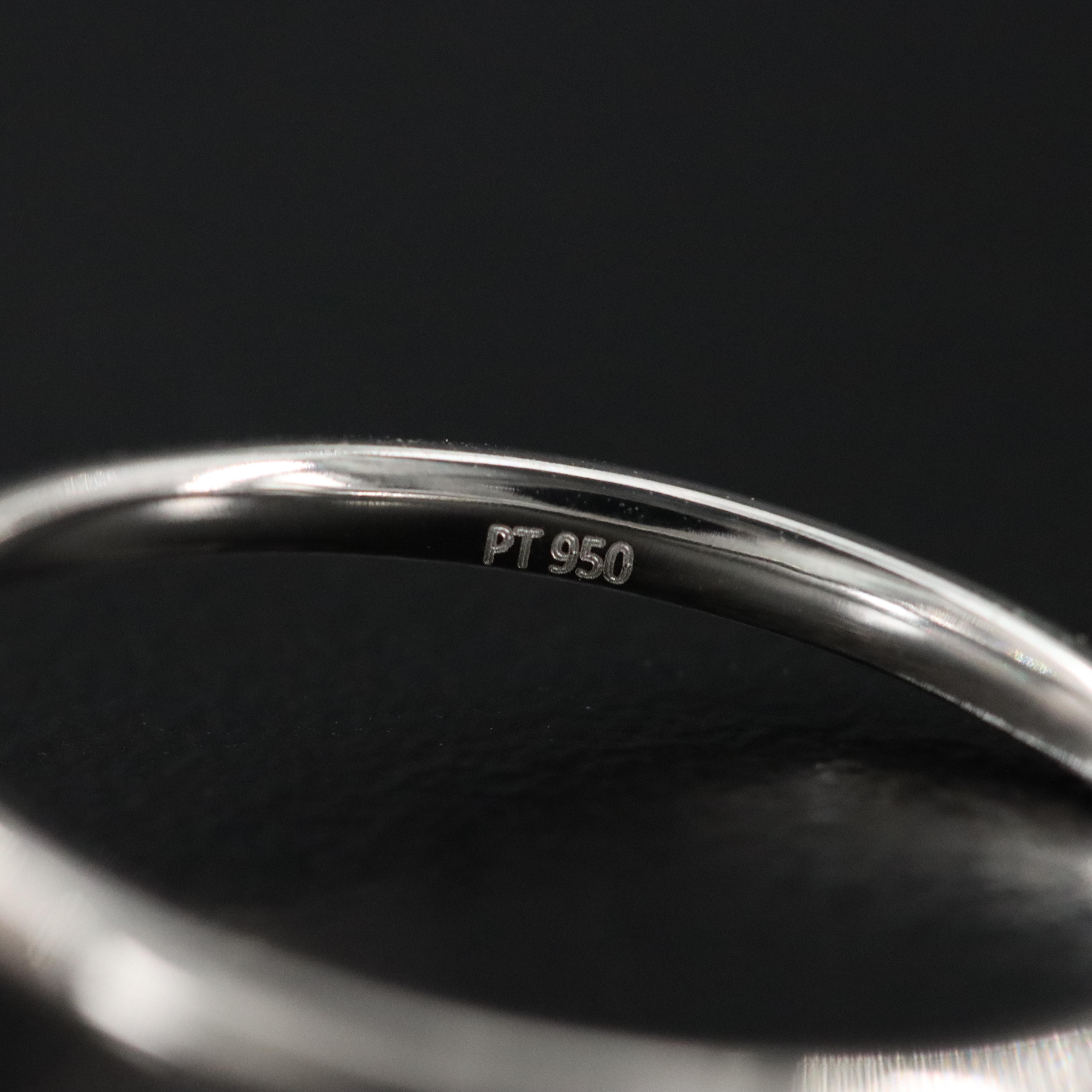 Platinum 5.08 CT Lab Grown Diamond Solitaire Ring with IGI Report