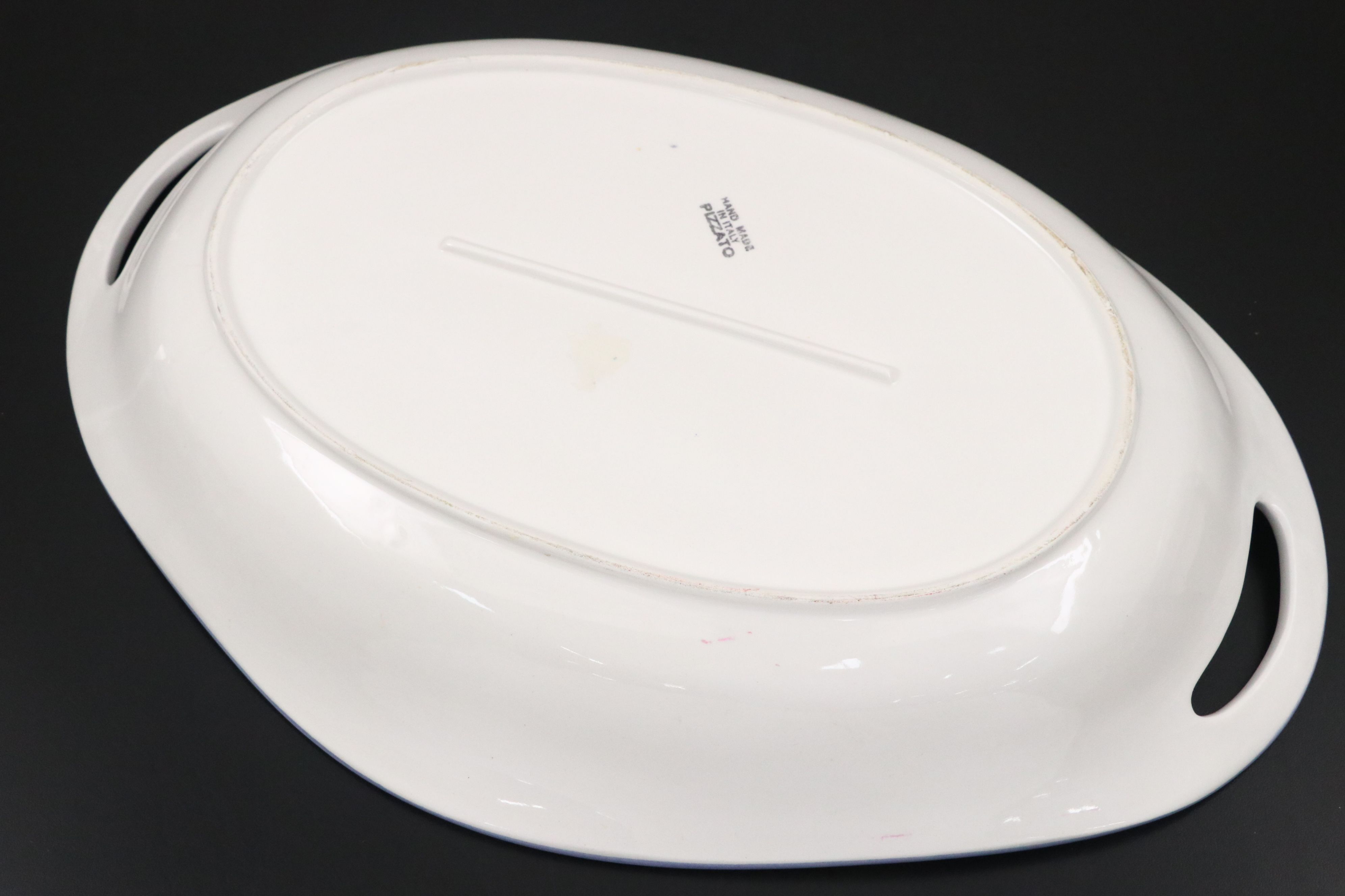 Pfaltzgraff "Rio" Hand Painted Ceramic Mugs with Handled Serving Tray