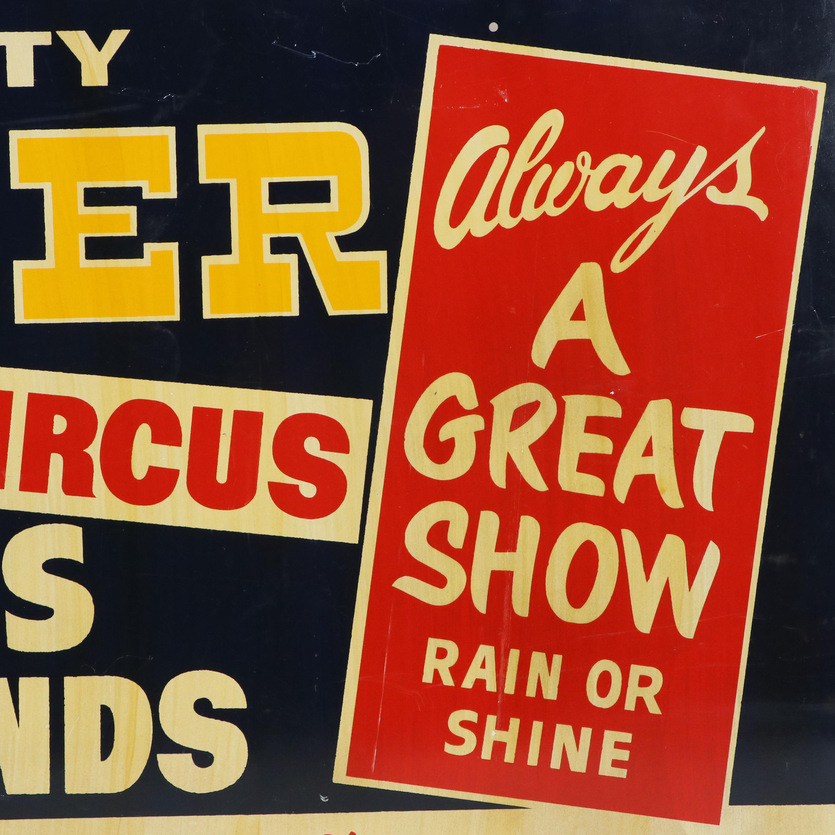 Atlantic City Steel Pier Metal Advertisement Sign, Circa 1965