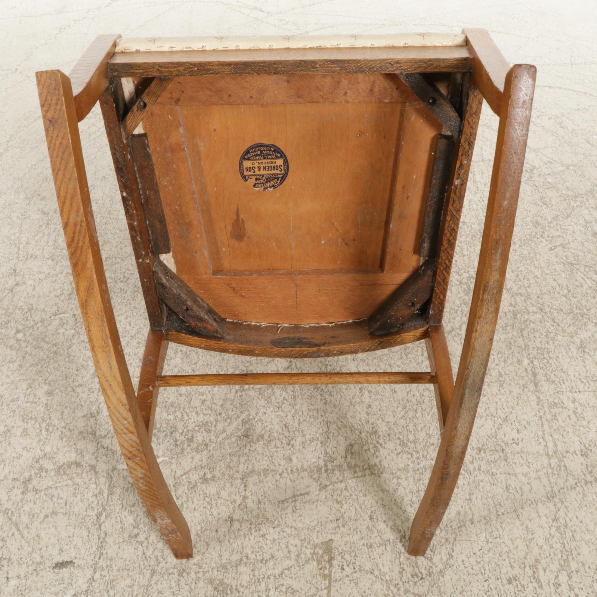 Sorgen & Son Oak Rocking Chair, Early 20th Century