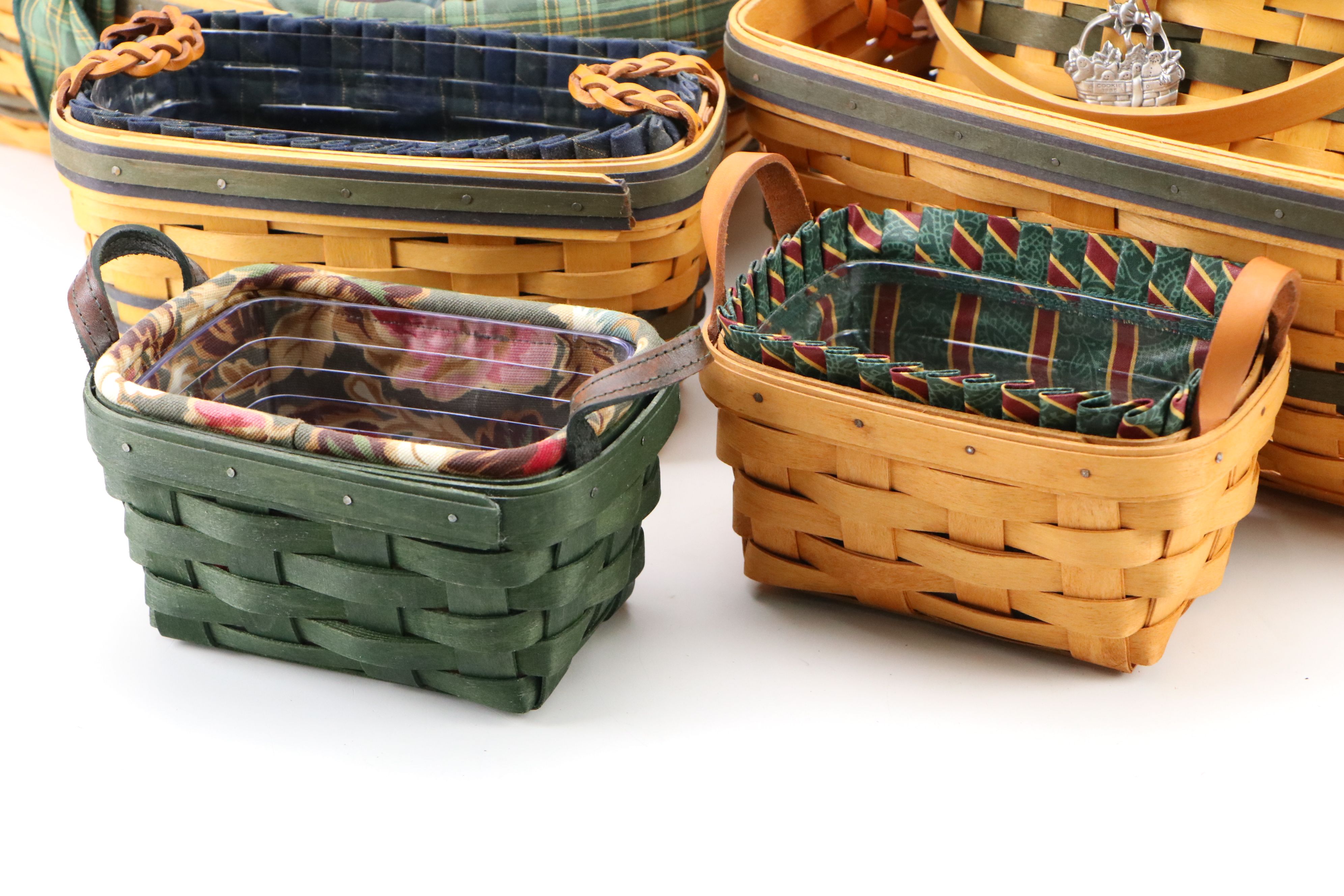 Longaberger Christmas Collection and Other Woven Baskets, Late 20th Century