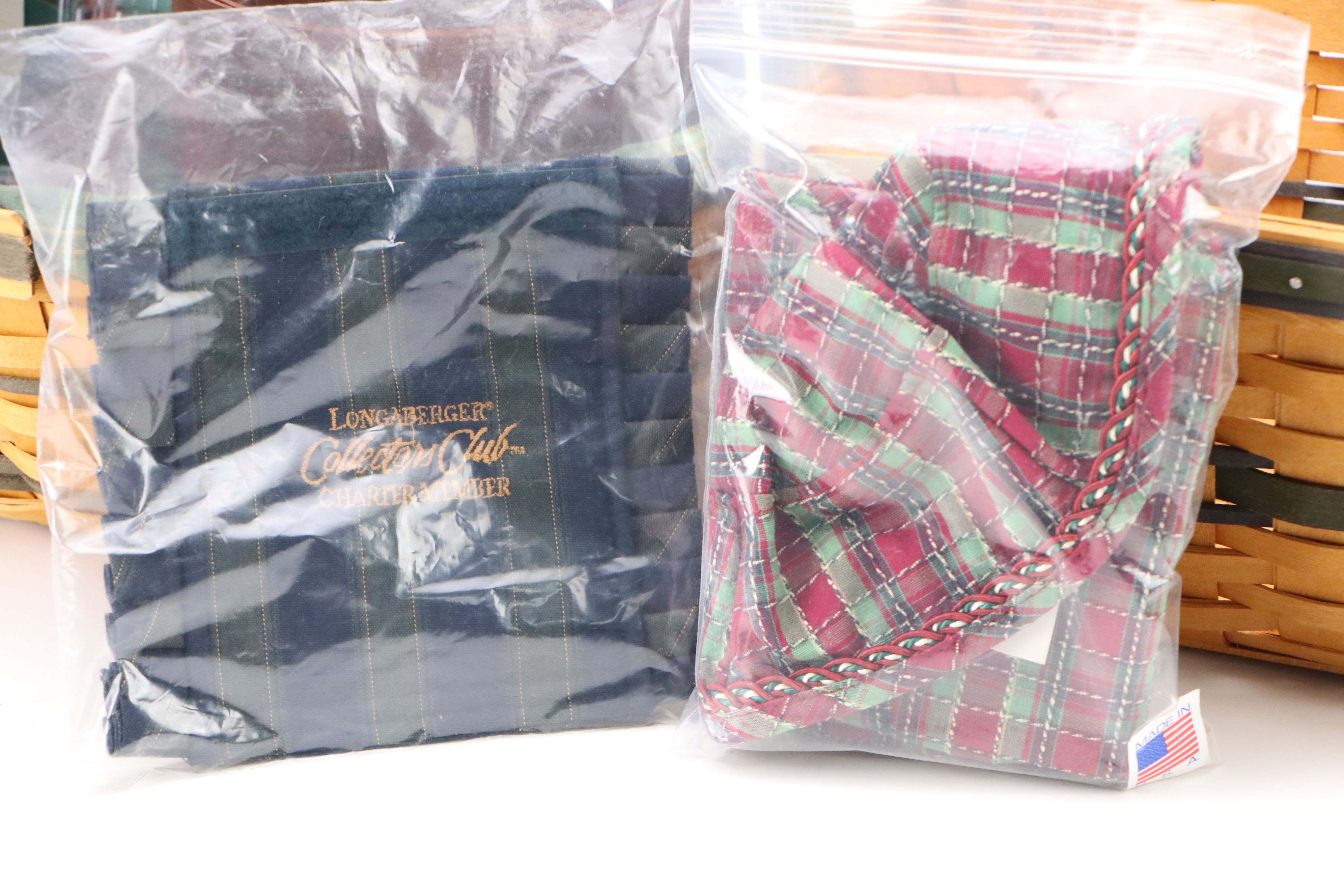 Longaberger Christmas Collection and Other Woven Baskets, Late 20th Century