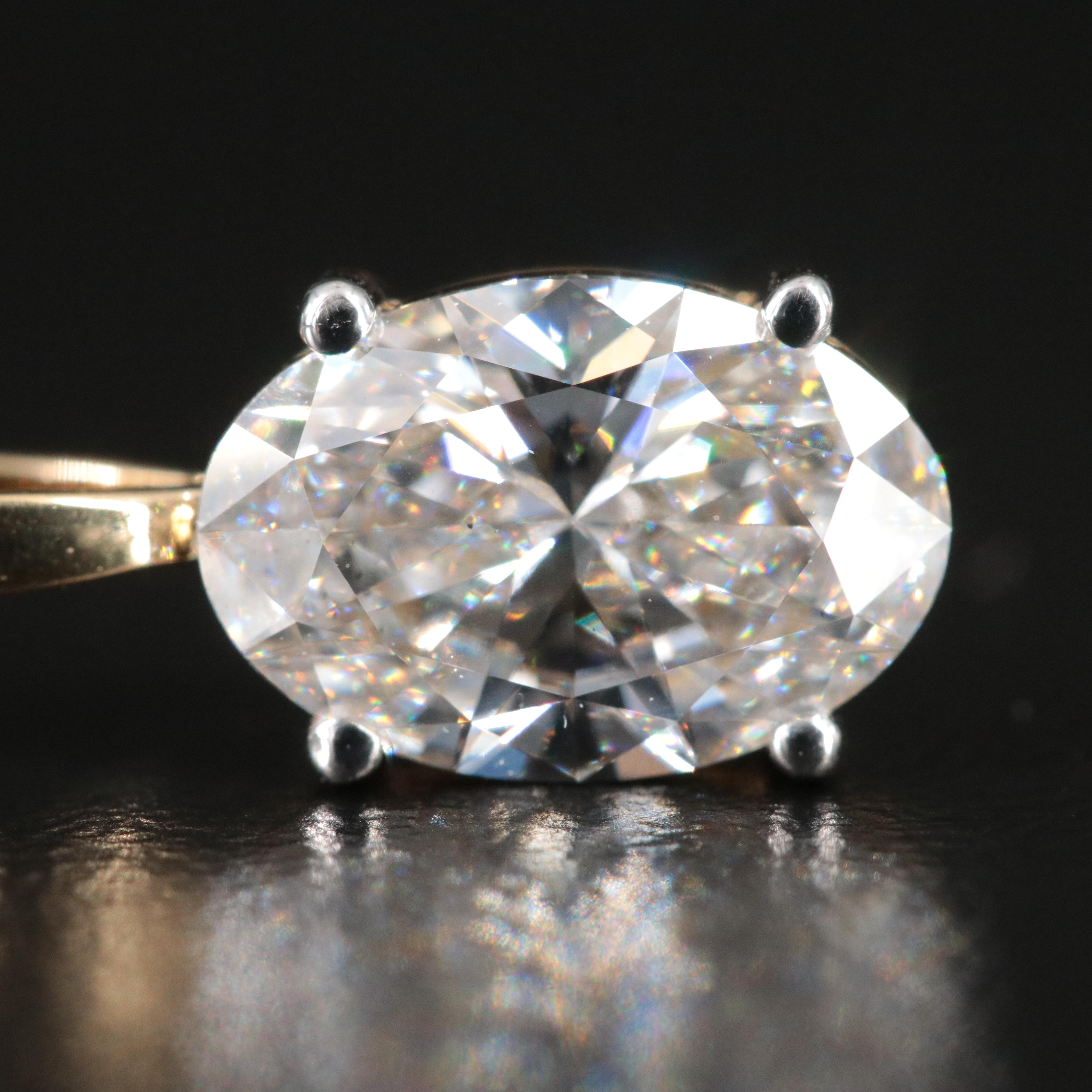 14K 1.66 CT Lab Grown Diamond Solitaire Pendant Necklace with IGI Report