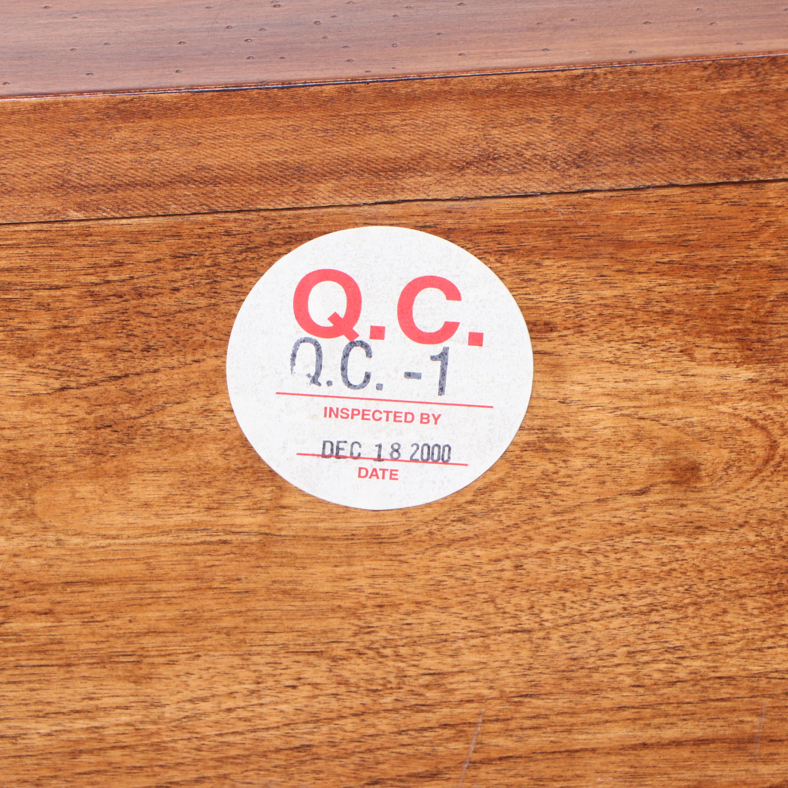 Shaker Style Walnut Finish Media Console Table