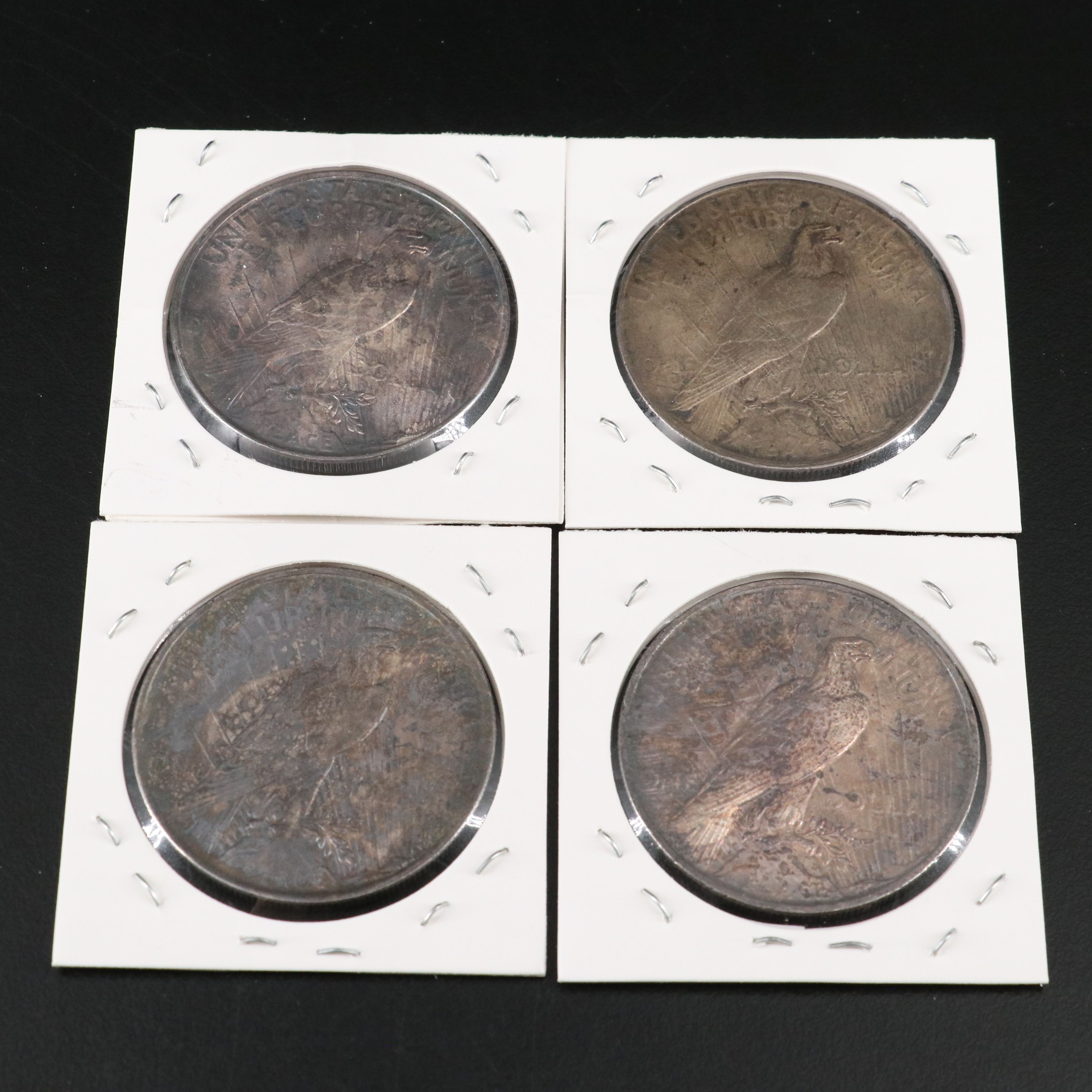 Twelve Peace Silver Dollars, 1922 to 1925