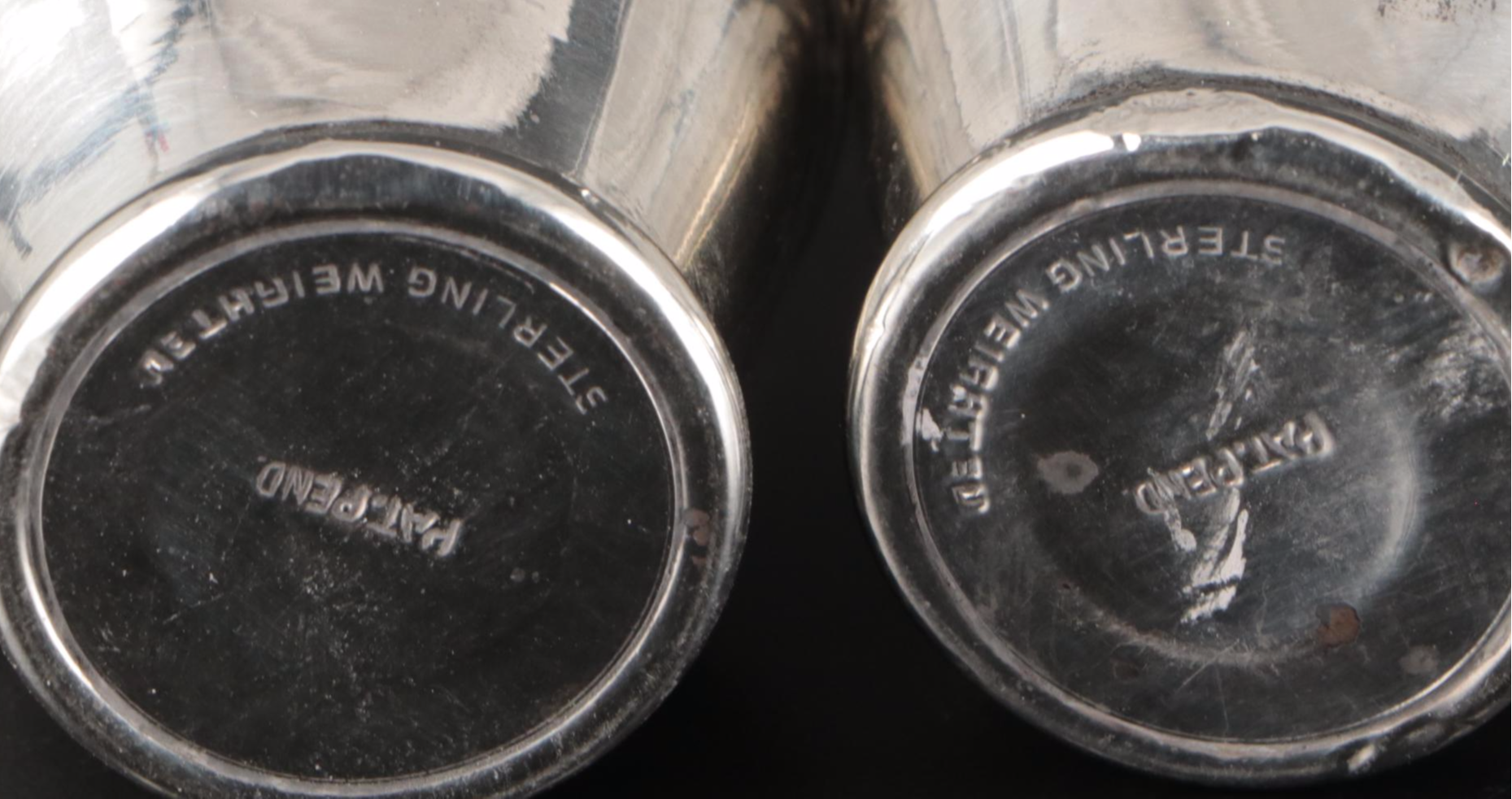 Towle Sterling Handled Pie Server, Duchin Sterling Vase, and Sterling Shakers