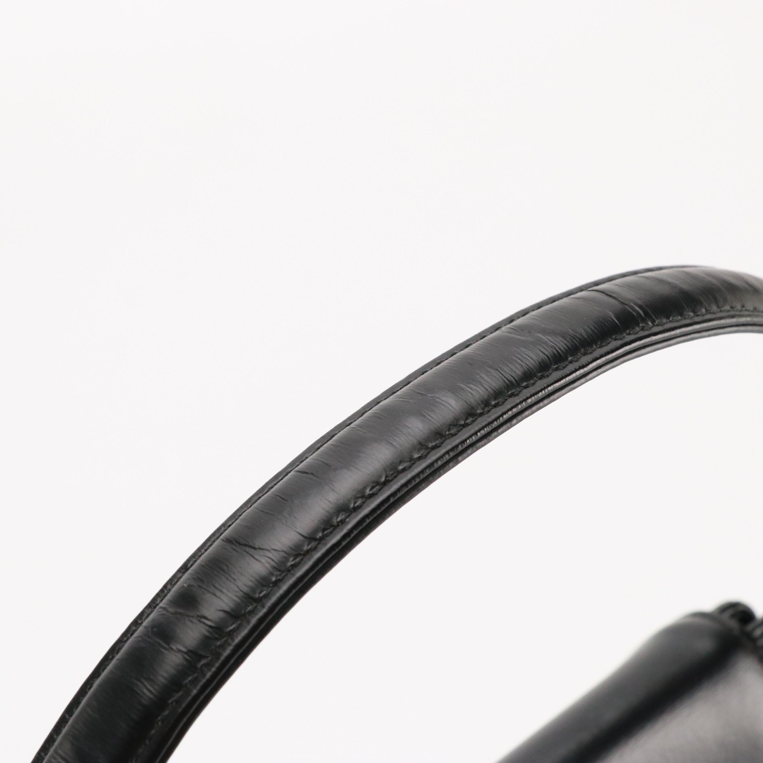 Givenchy Maroquinerie Top Flap Handbag in Black Leather