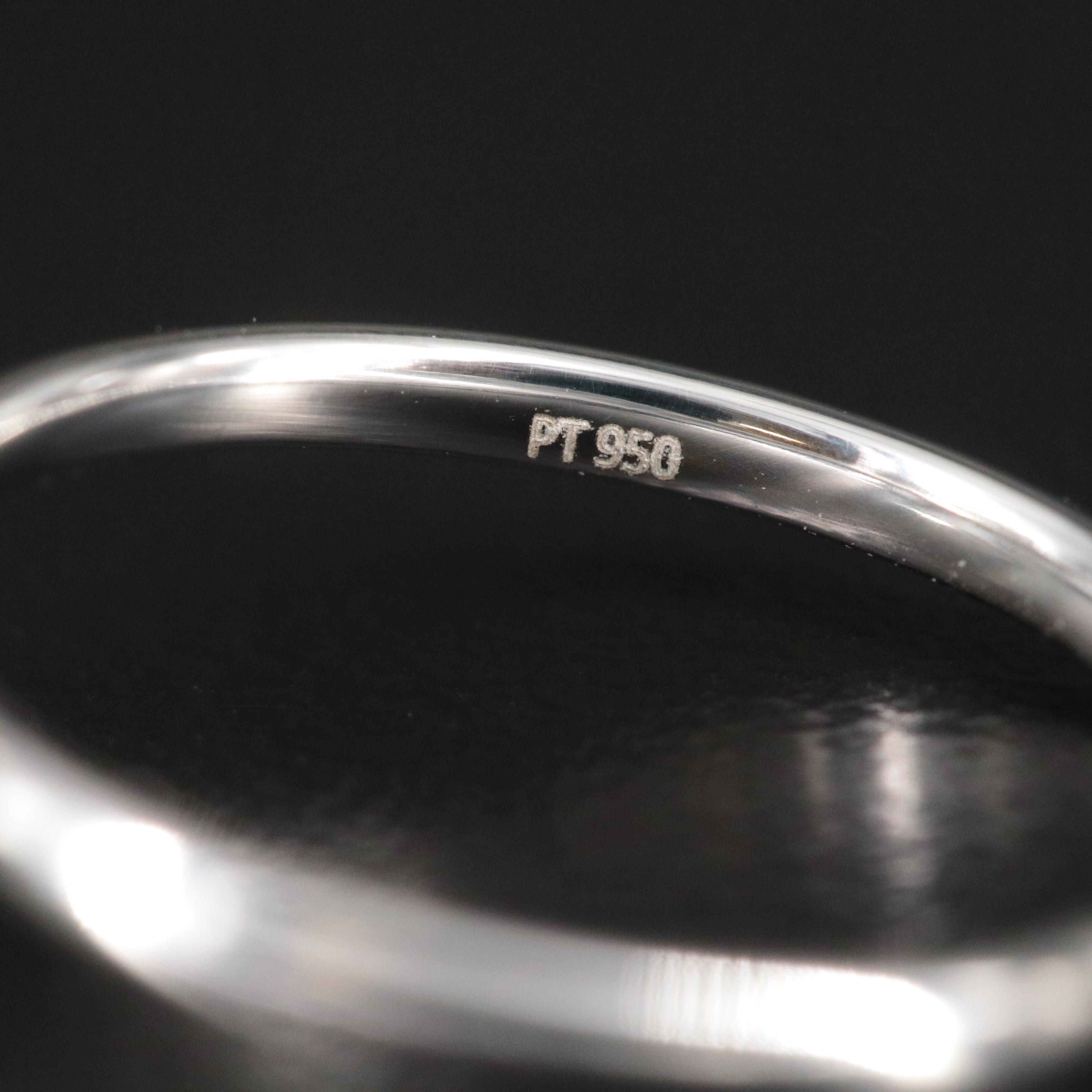 Platinum 5.74 CT Lab Grown Diamond Solitaire Ring with IGI Report