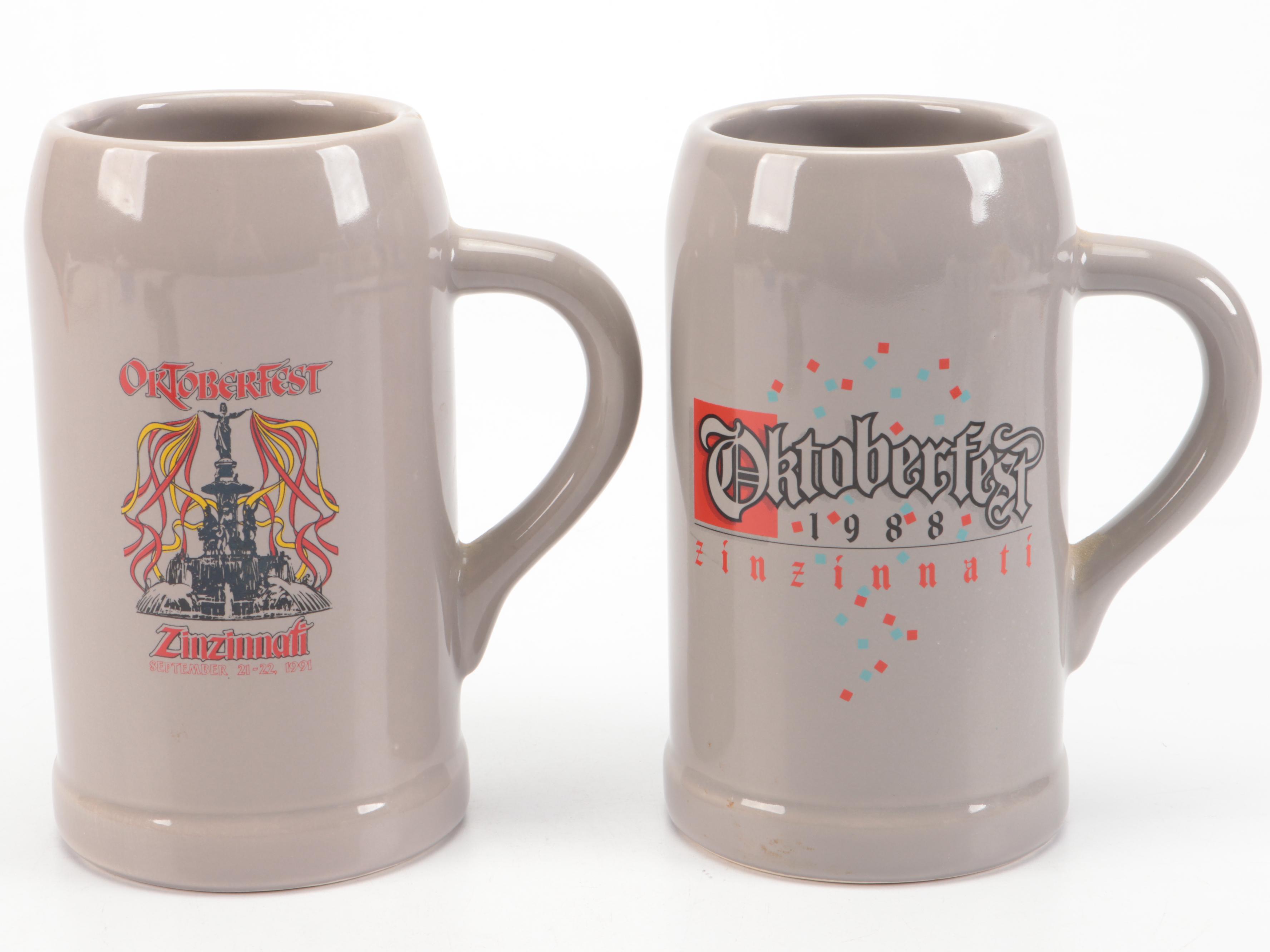 Commemorative Oktoberfest and Other Ceramic Tankards