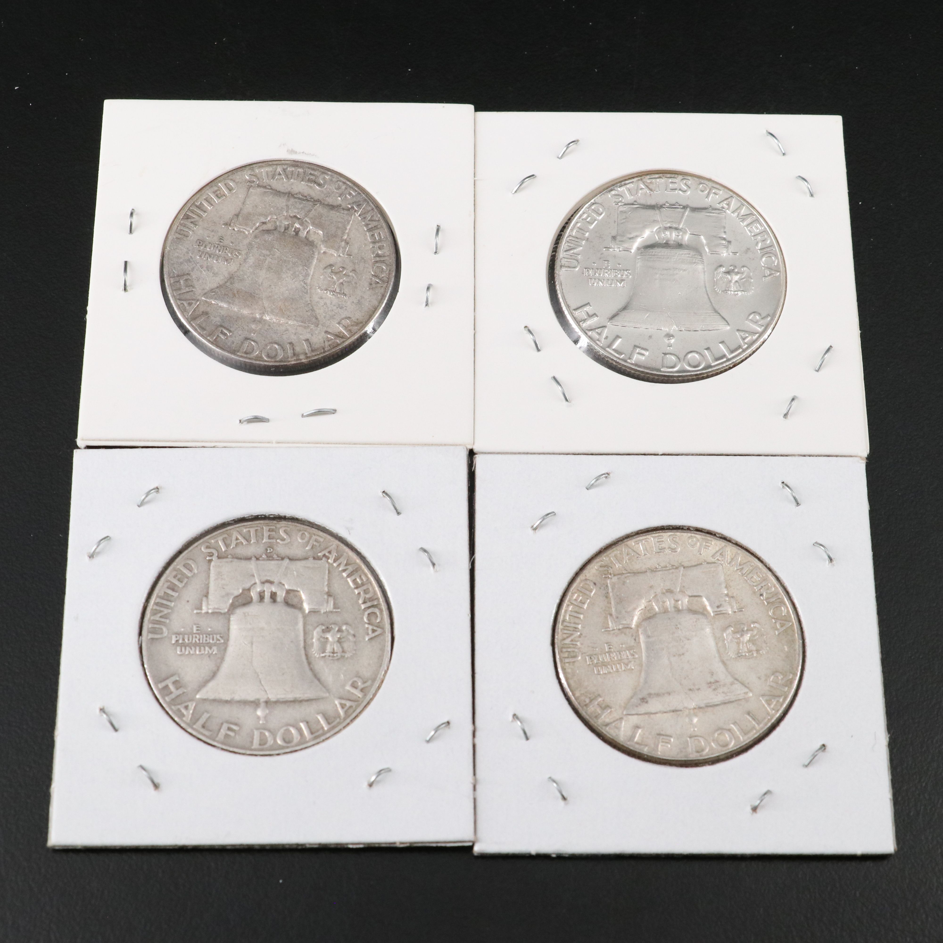 Twenty-Four Silver U.S. Half Dollars, Walking Liberty, Franklin, Kennedy