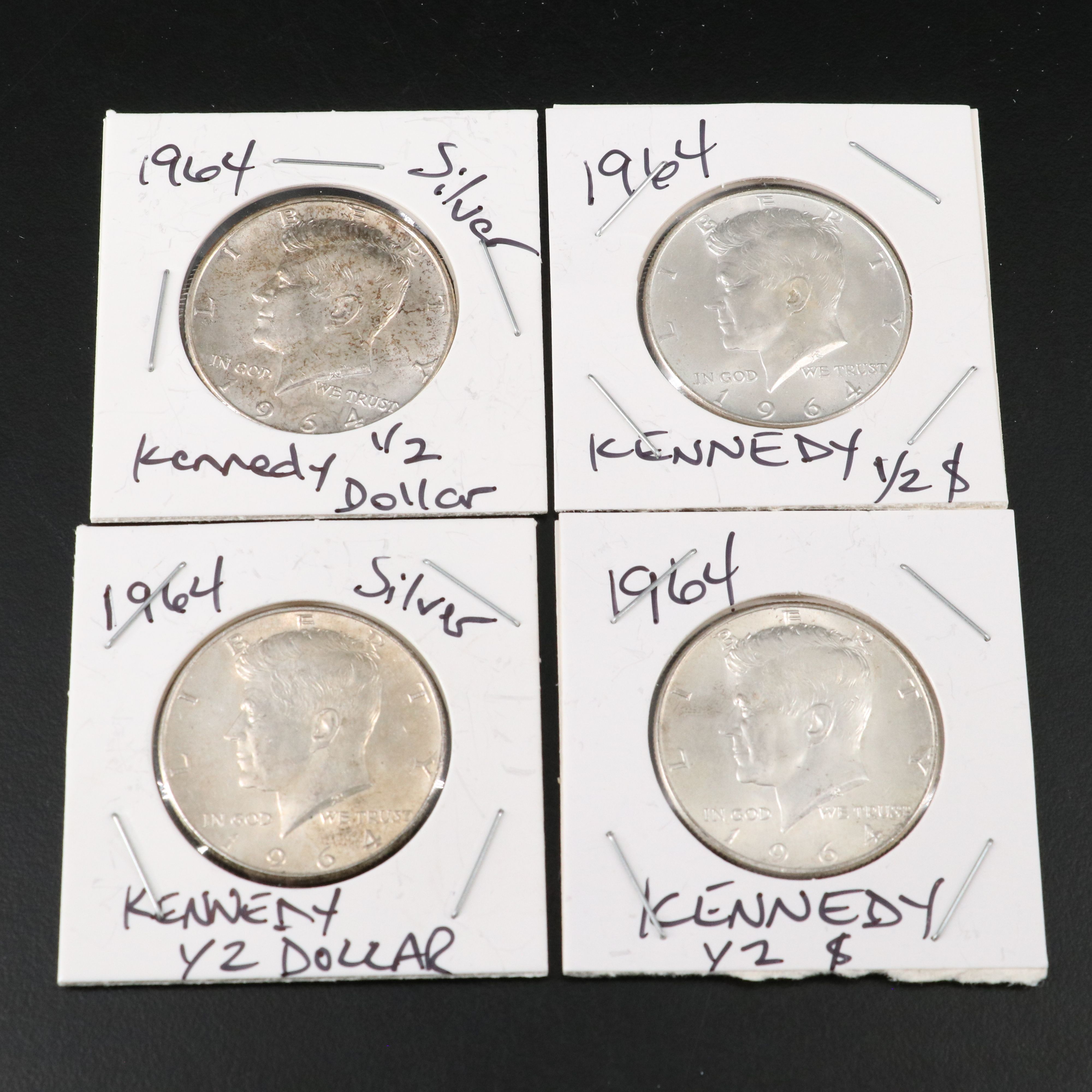 Twenty-Four Silver U.S. Half Dollars, Walking Liberty, Franklin, Kennedy