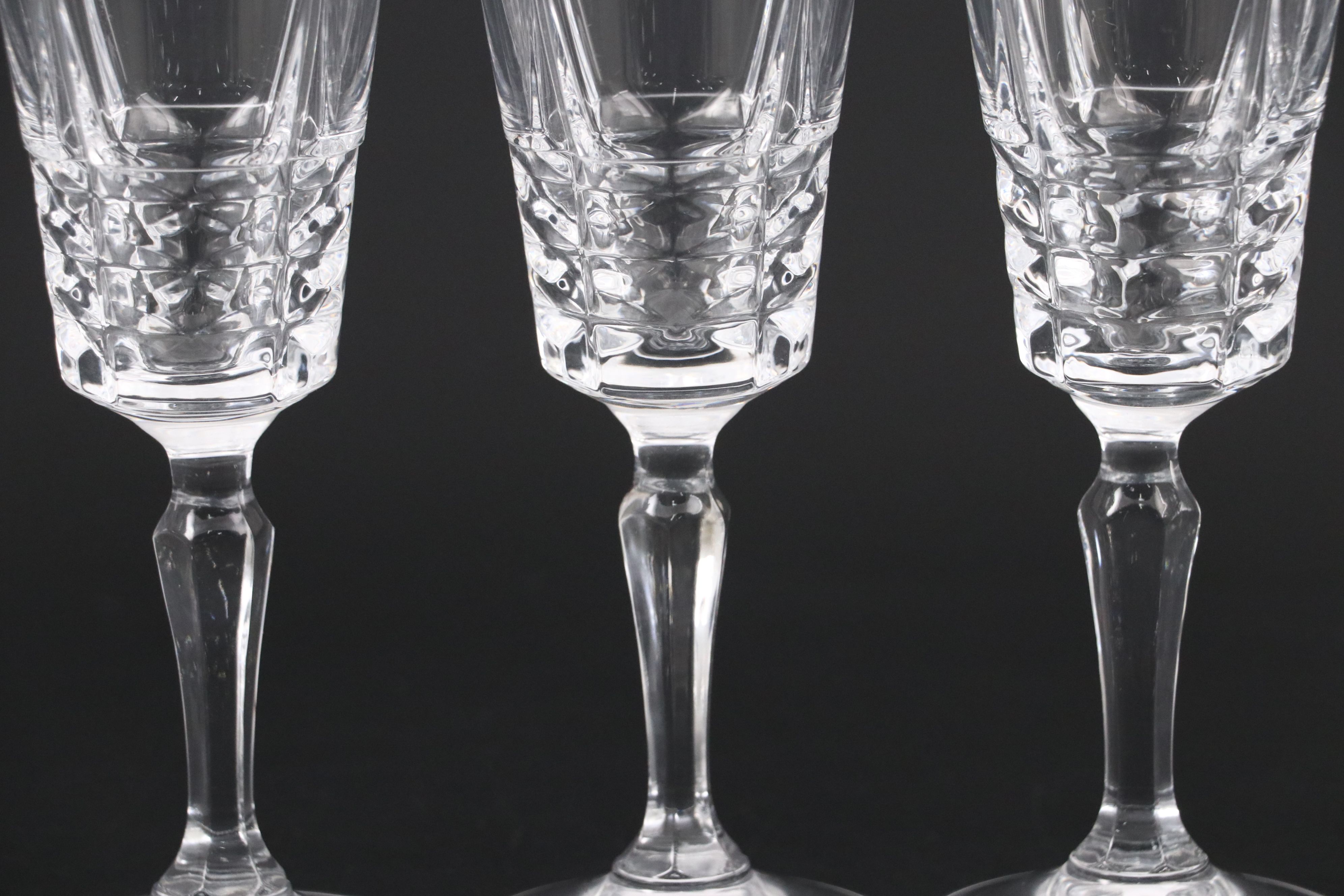 Waterford Crystal "Colleen" Decanter with Other Champagne Flutes