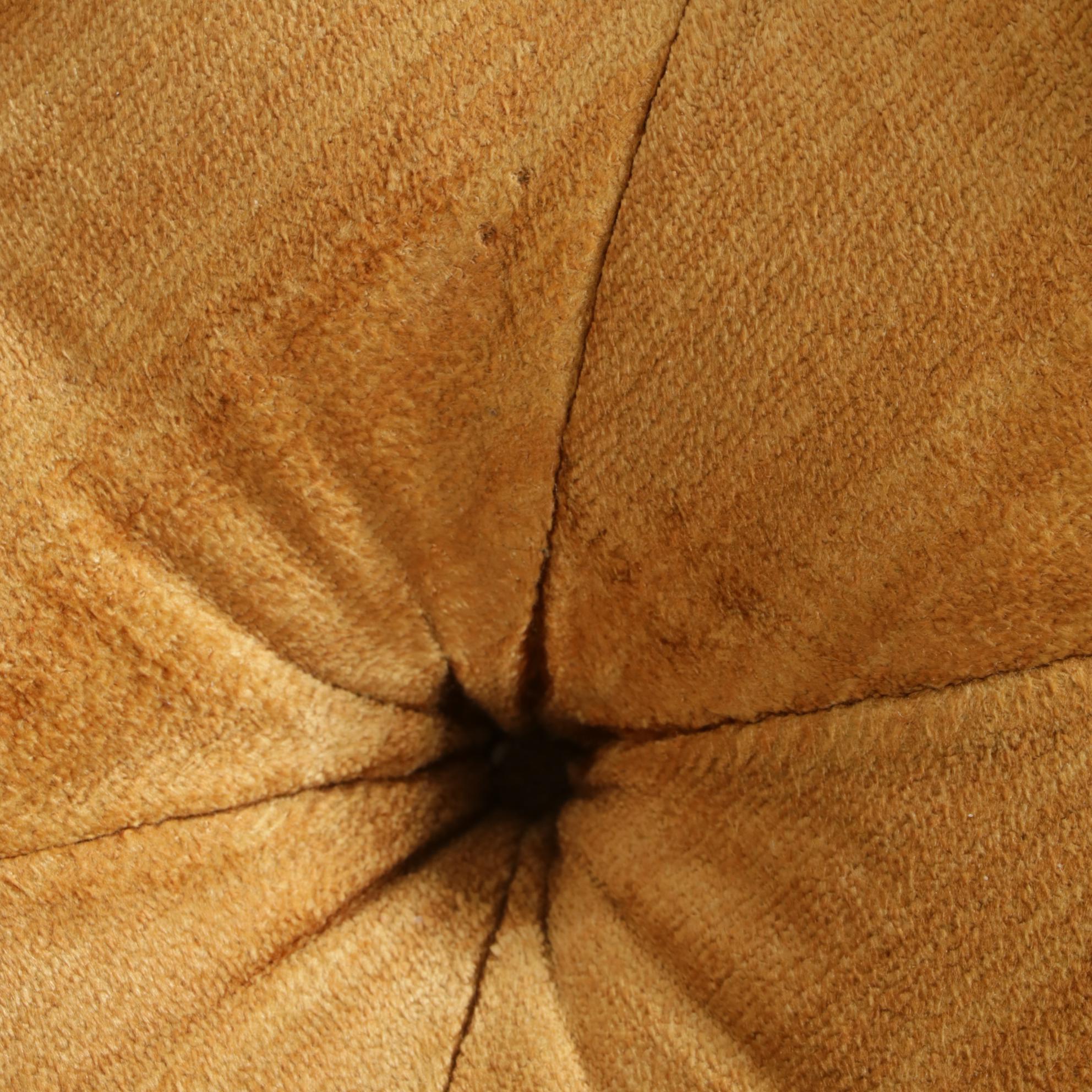 Carl Forslund Stationary Rocker with Button Tufted Velour Upholstery, 1976