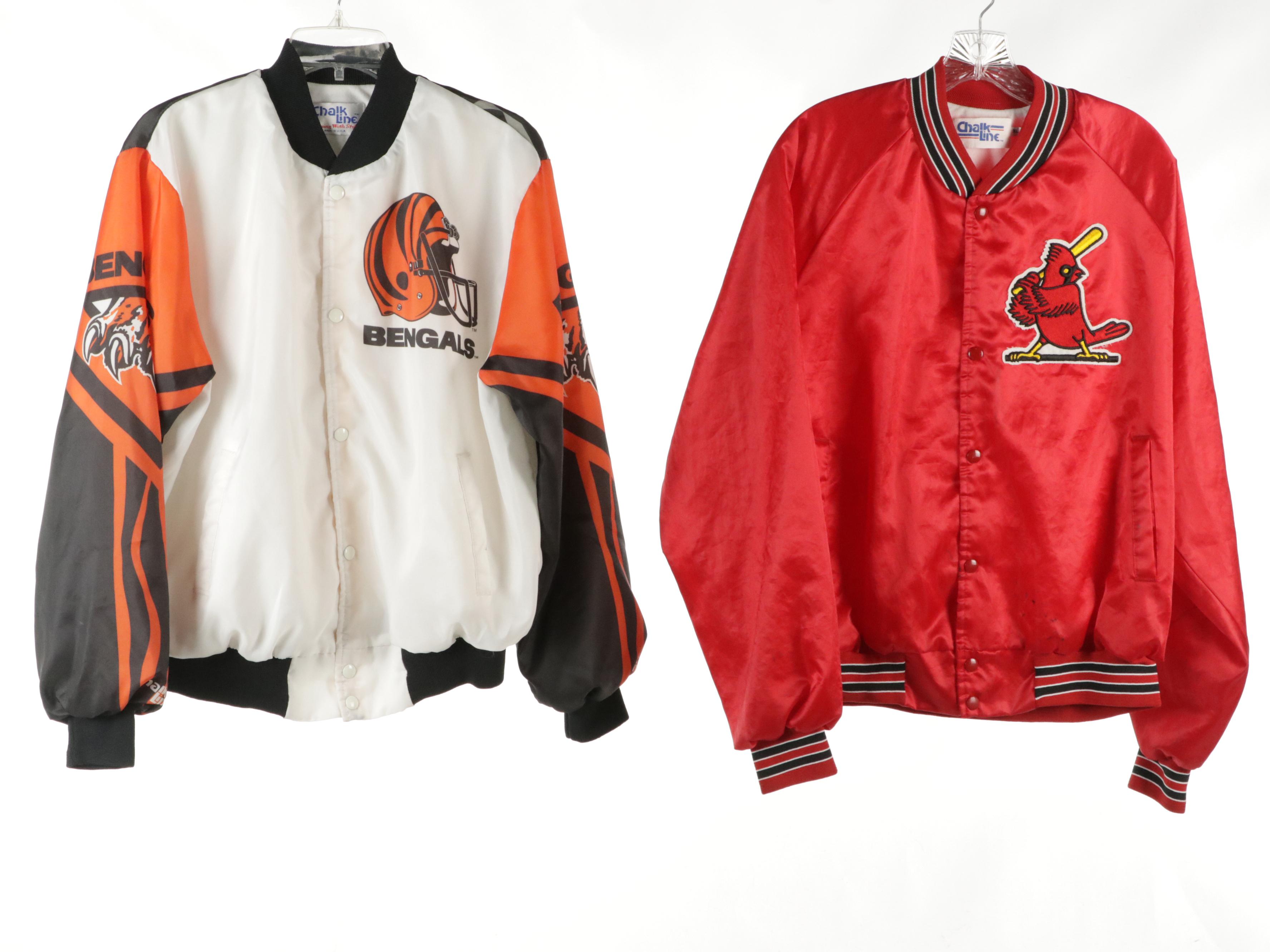 Men's Cincinnati Bengals, Louisville Cardinals and NASCAR Racing Bomber Jackets