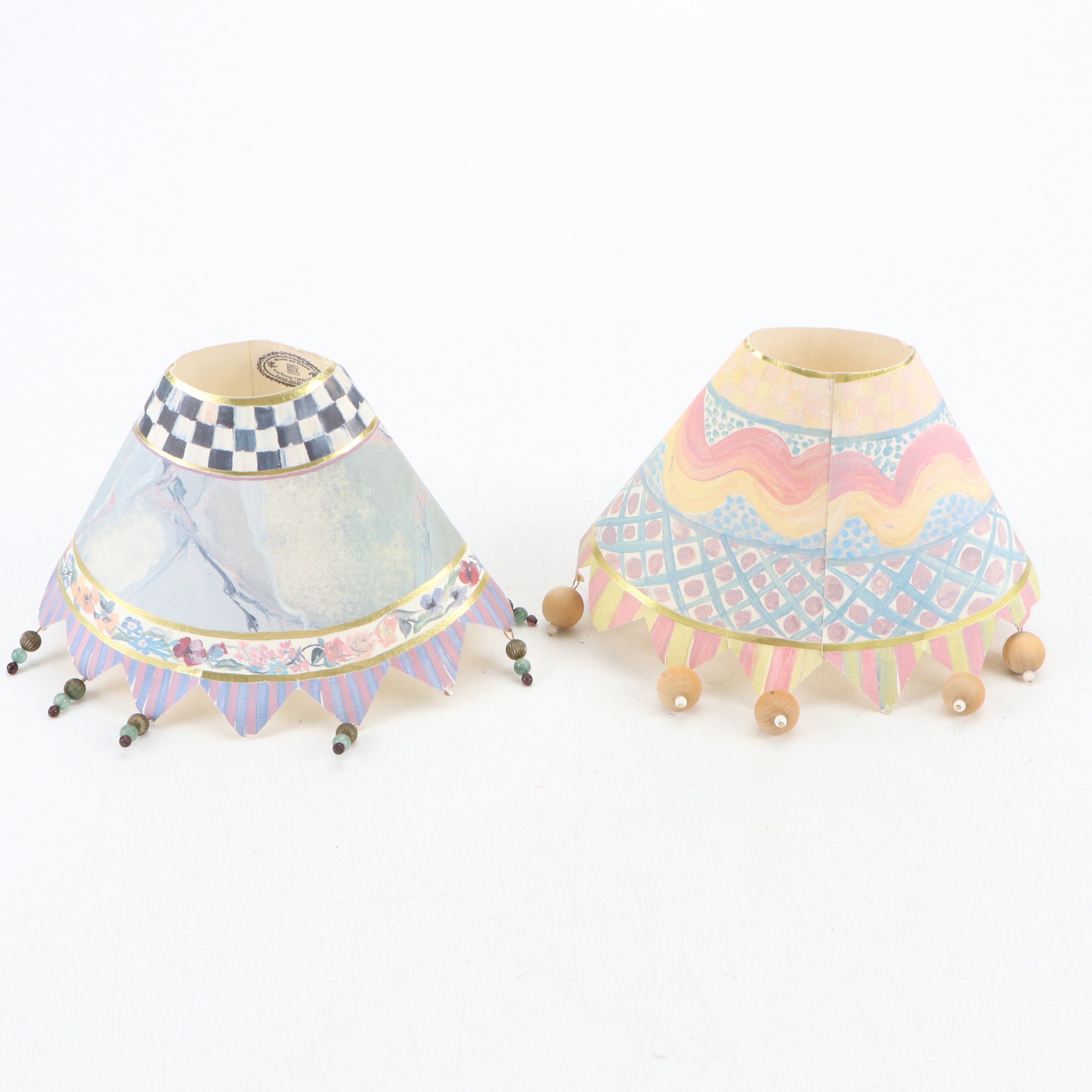 MacKenzie-Childs Beaded Paper Lampshades