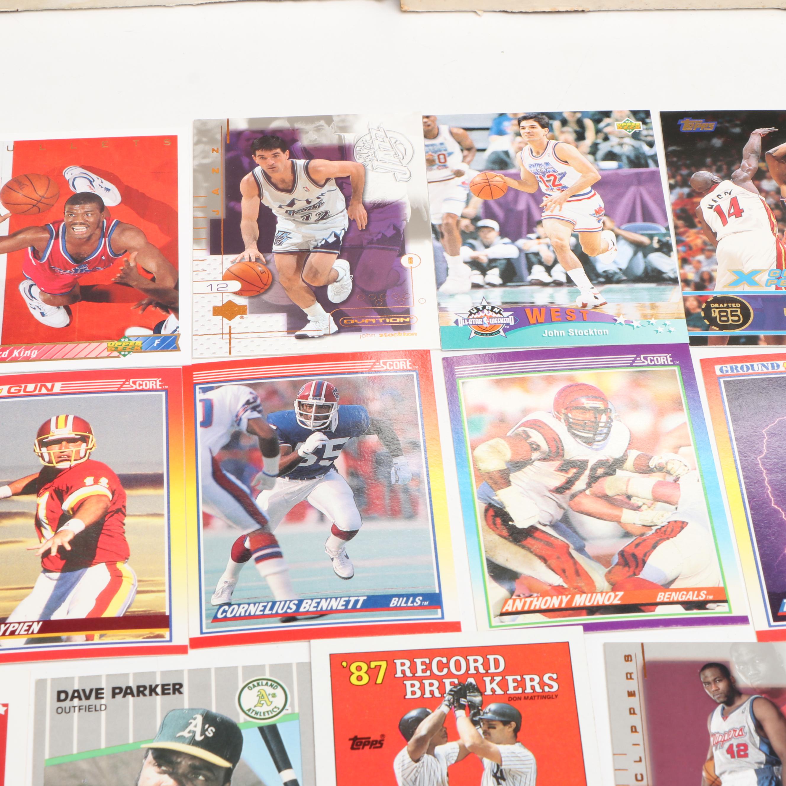 Donruss with Other Sports Cards Featuring Greg Maddux, Gary Payton and More