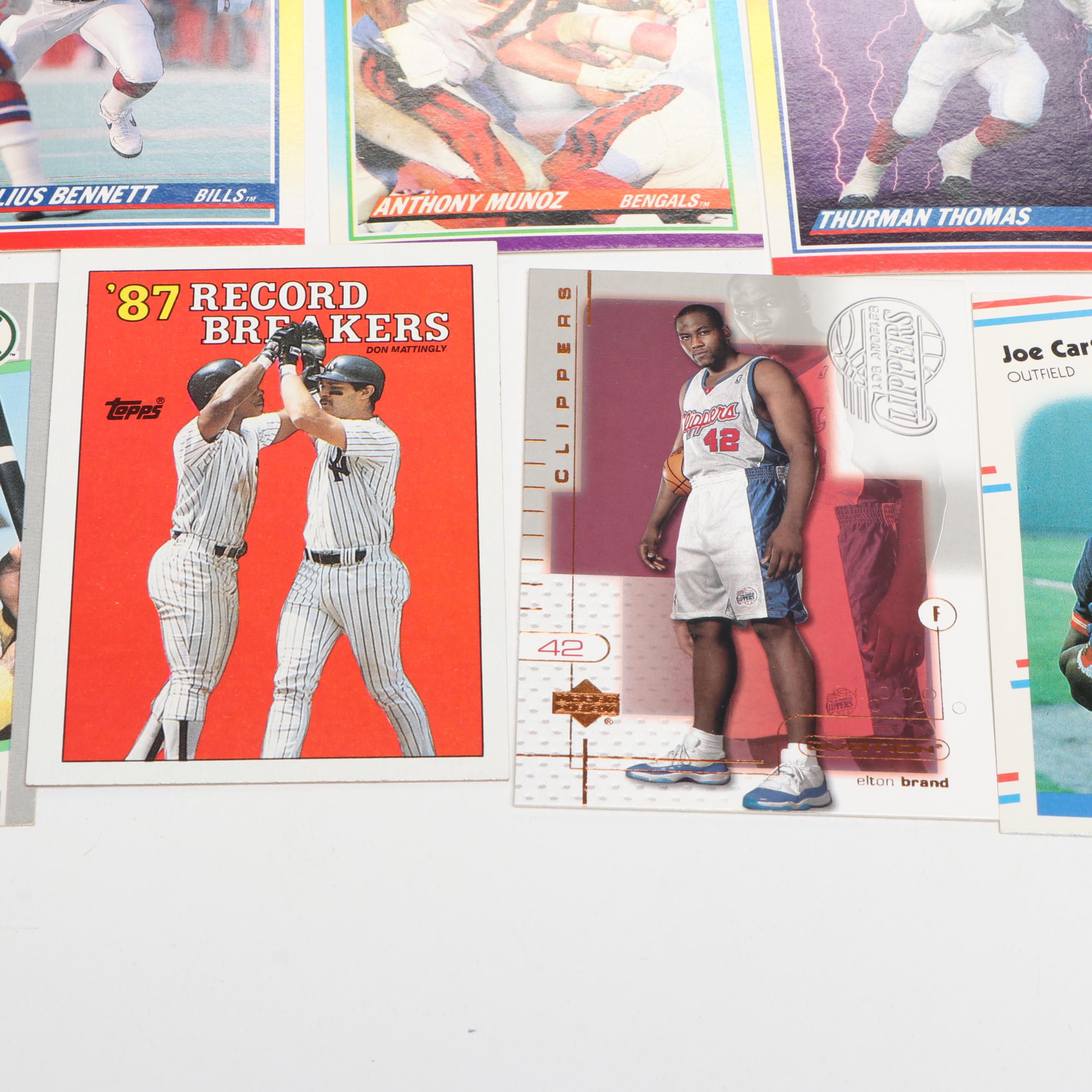 Donruss with Other Sports Cards Featuring Greg Maddux, Gary Payton and More