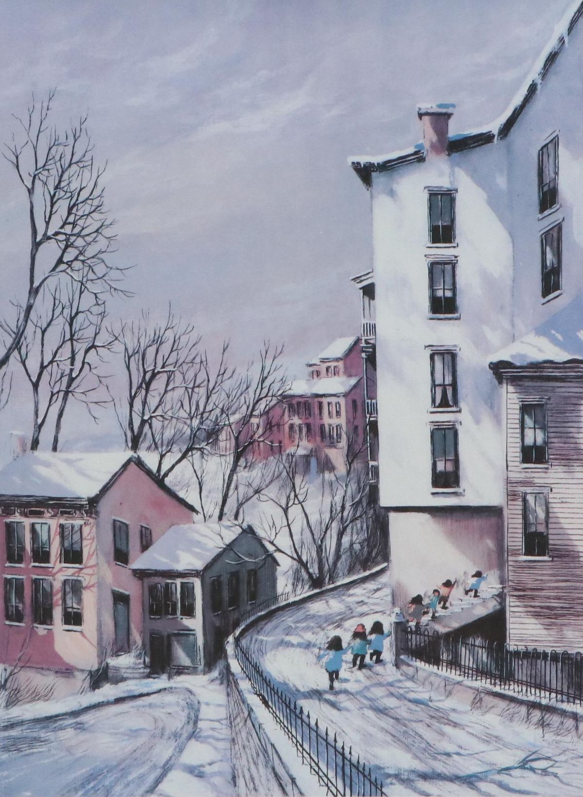 Robert Fabe Offset Lithograph "Sycamore Hill," Late 20th Century