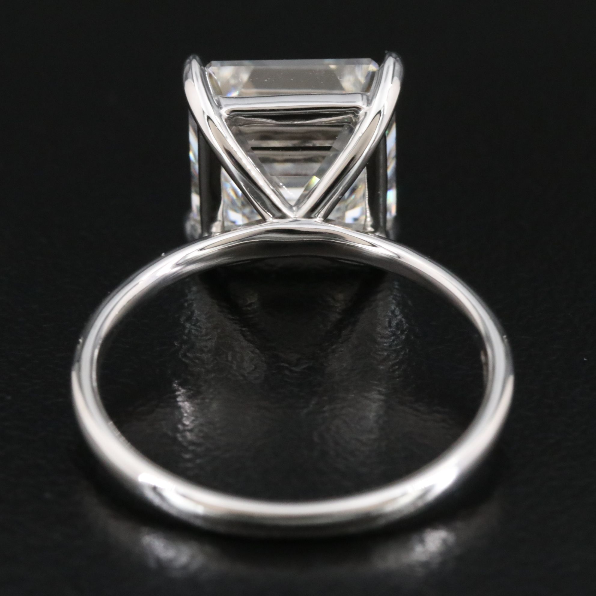 Platinum 5.03 CT Lab Grown Diamond Solitaire Ring with IGI Report