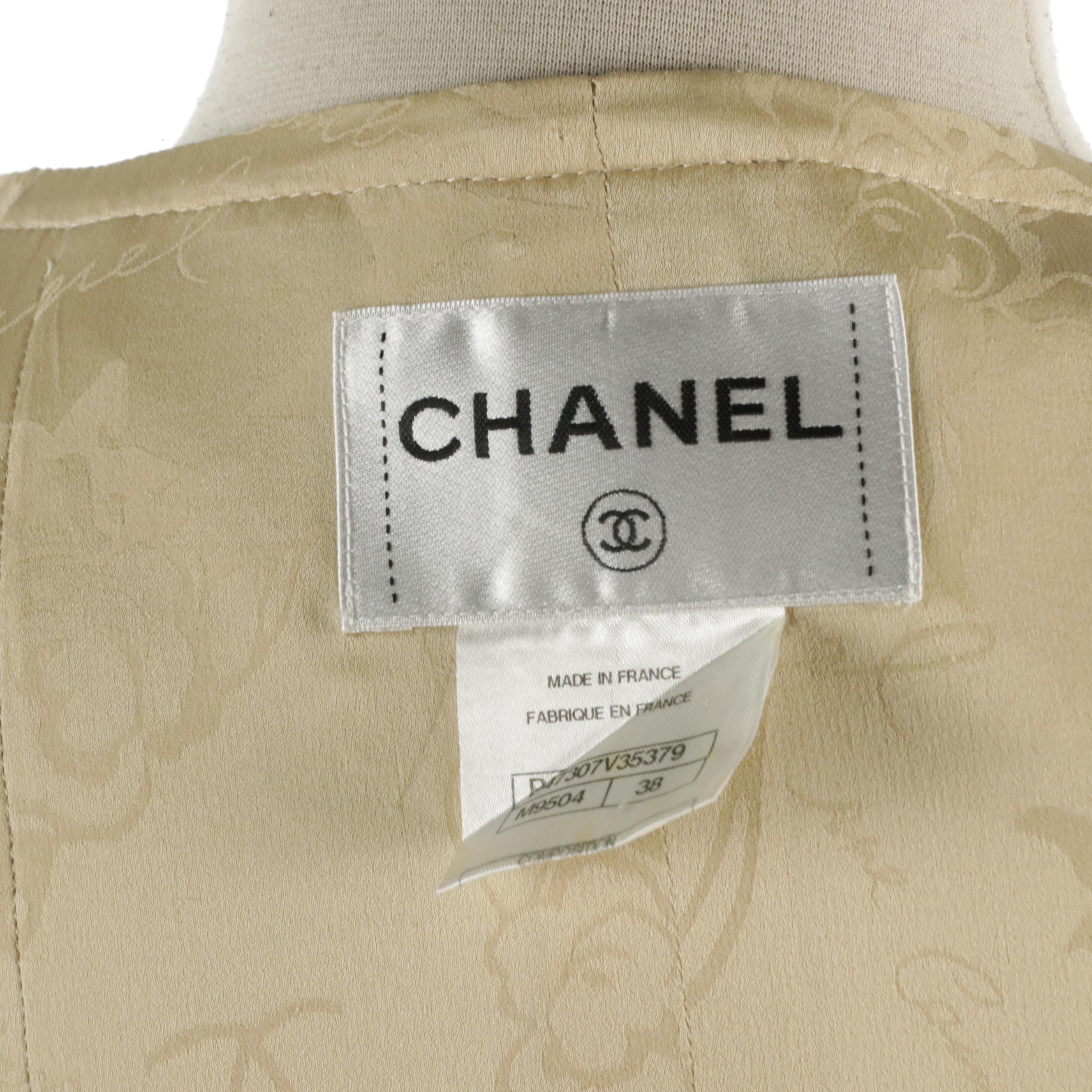 Chanel Metallic Fleck Cropped Suit Jacket