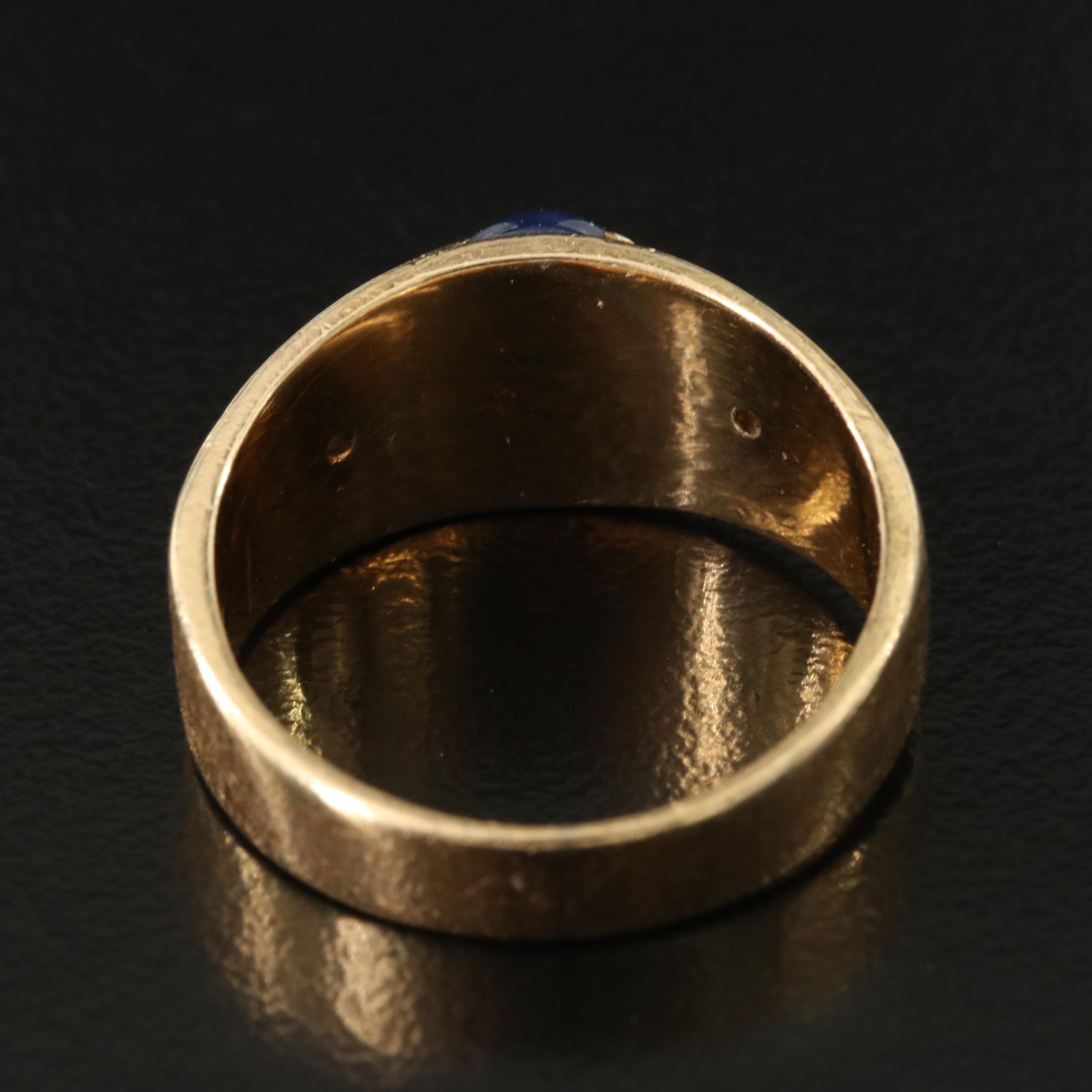 18K Star Sapphire and Diamond Ring