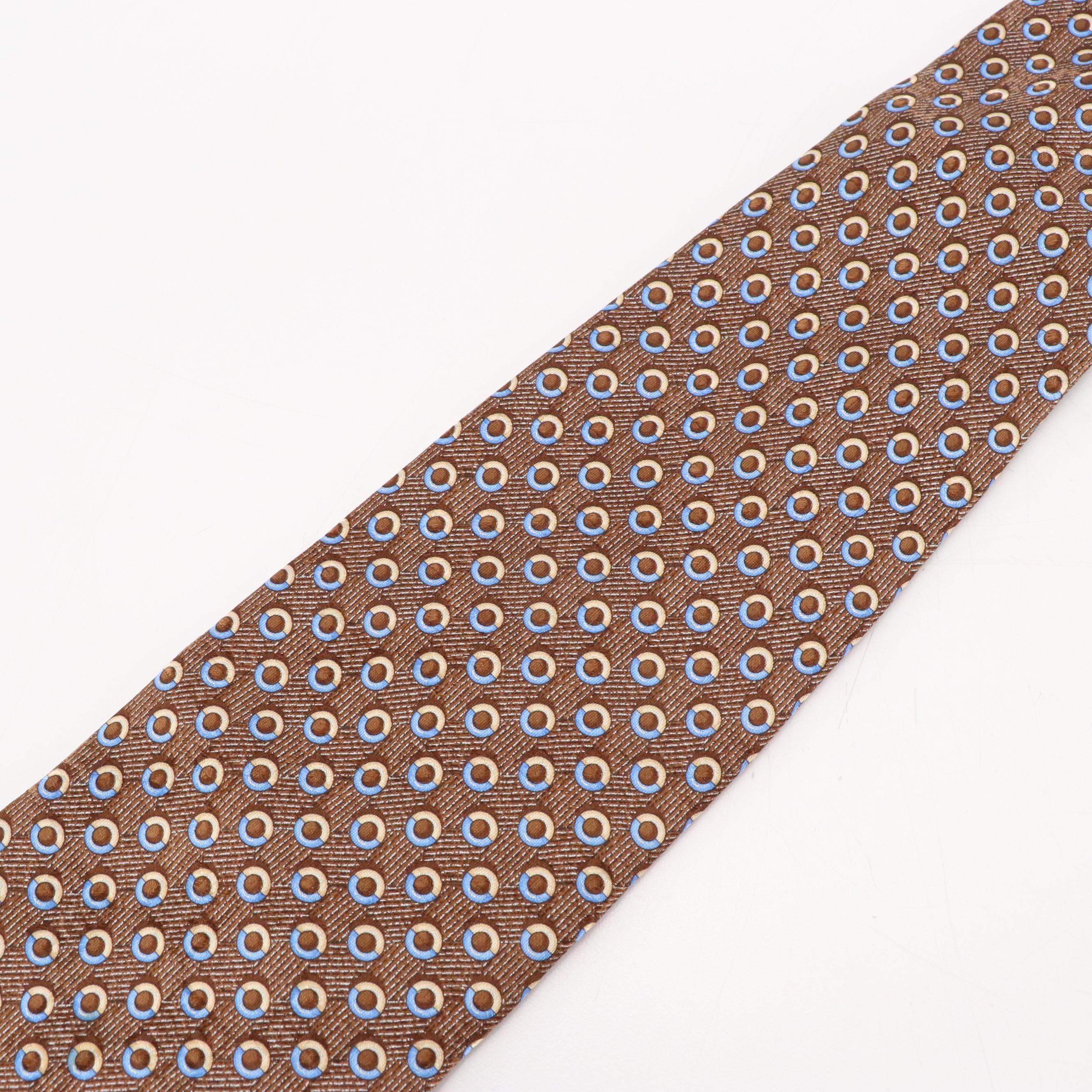 Givenchy Silk Circle Printed Necktie