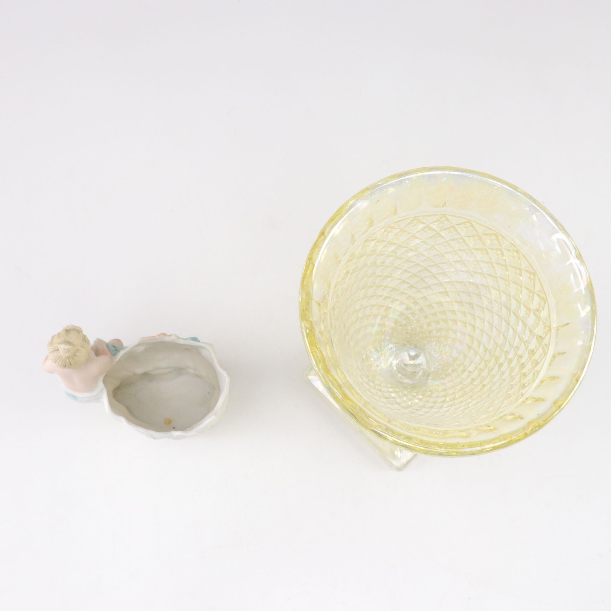Satin Glass Vase with Decorative Bowls & More