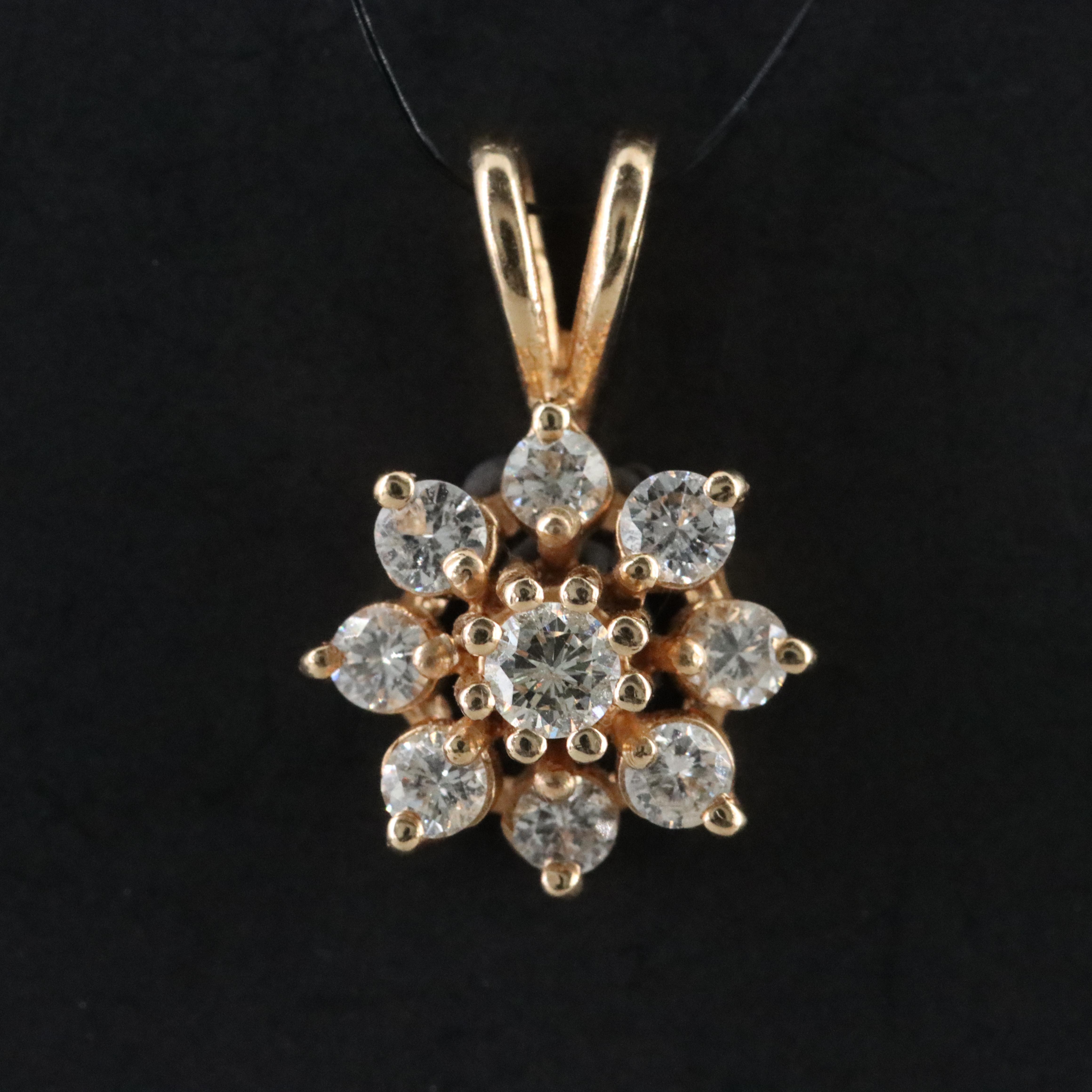 14K 0.40 CTW Diamond Pendant