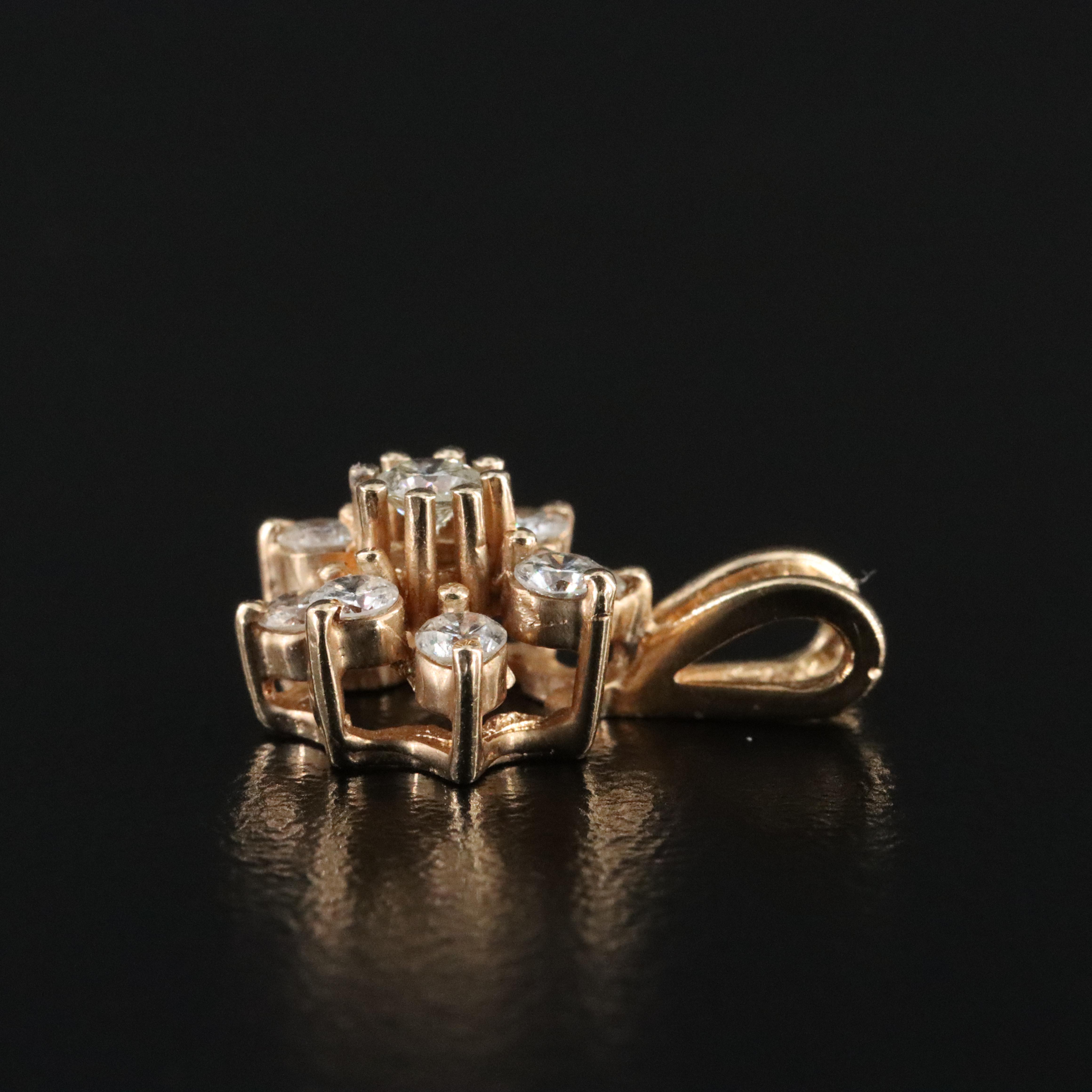 14K 0.40 CTW Diamond Pendant