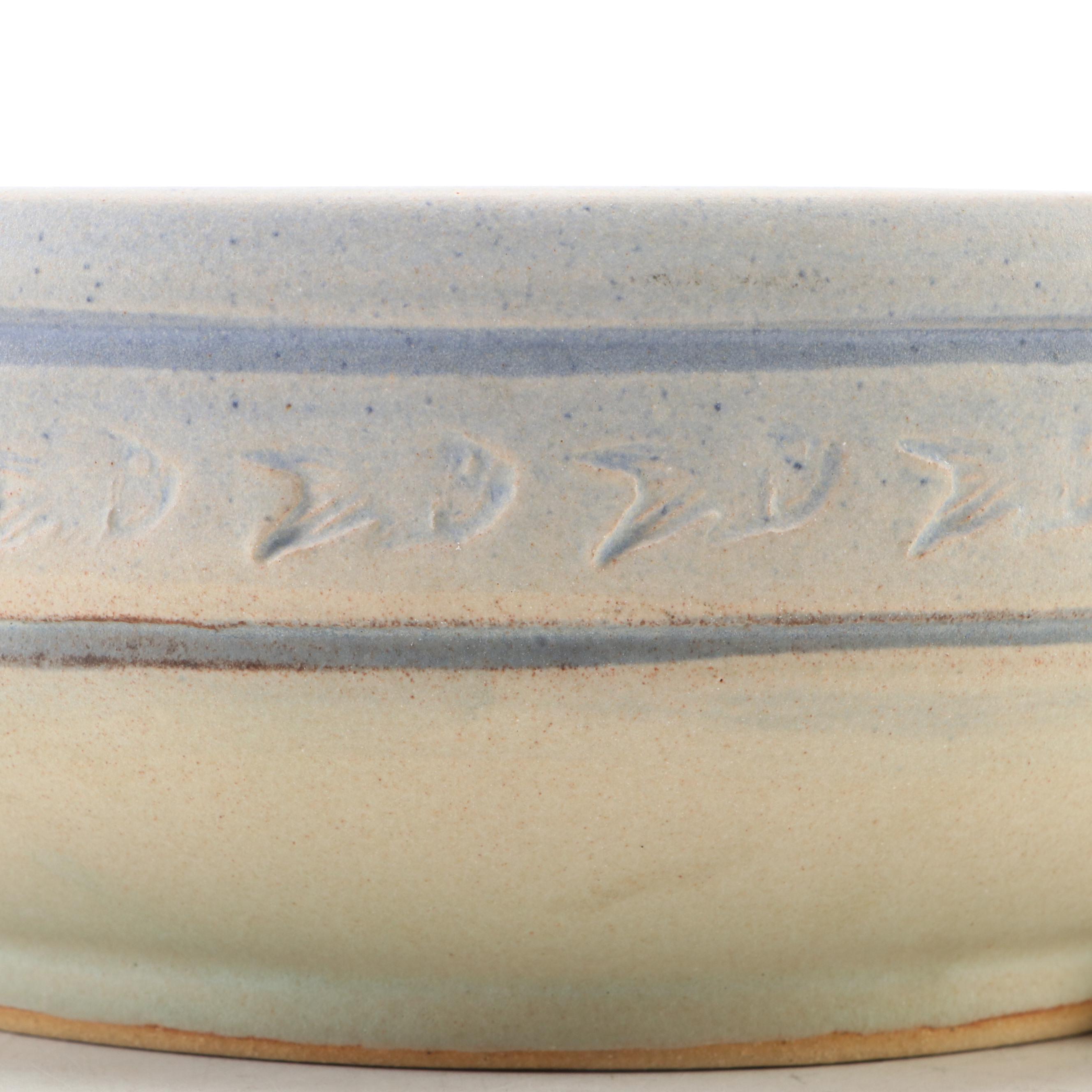 Dick Overman Handled Stoneware Bowl , 2007