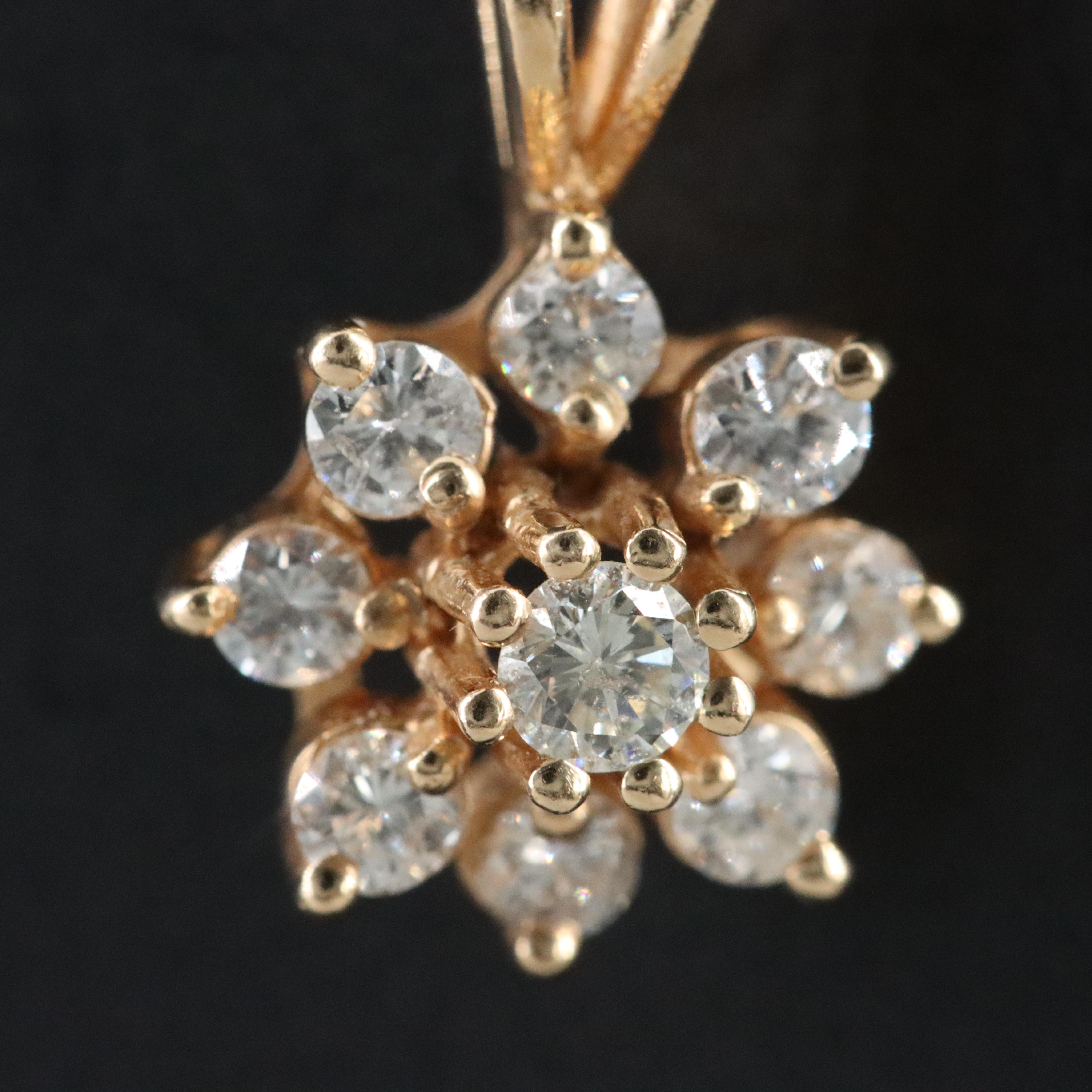 14K 0.40 CTW Diamond Pendant