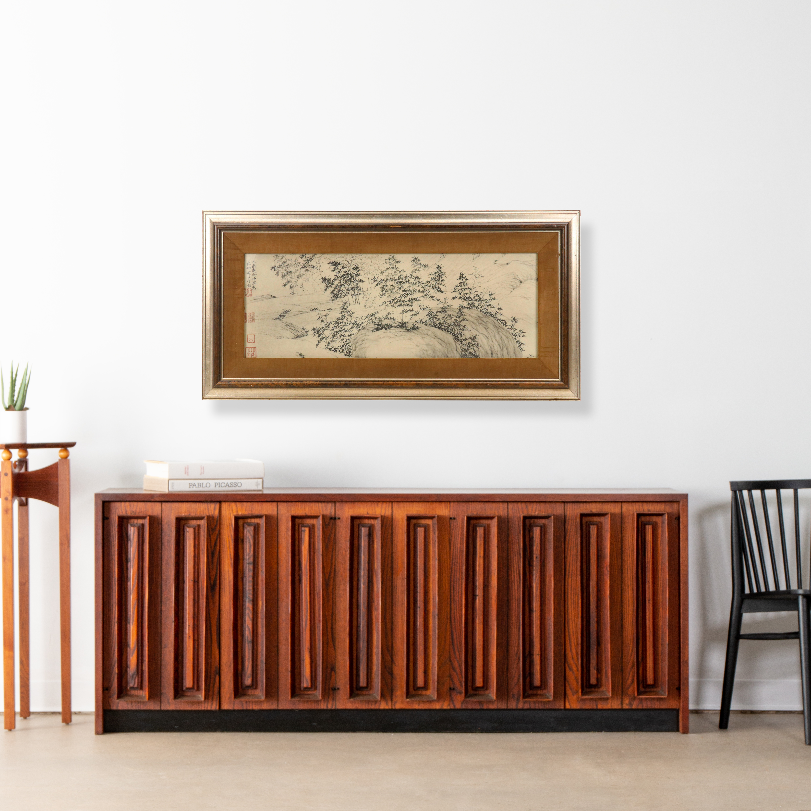 Collotype After Sung K'o Ink Drawing "Myriad Bamboo"