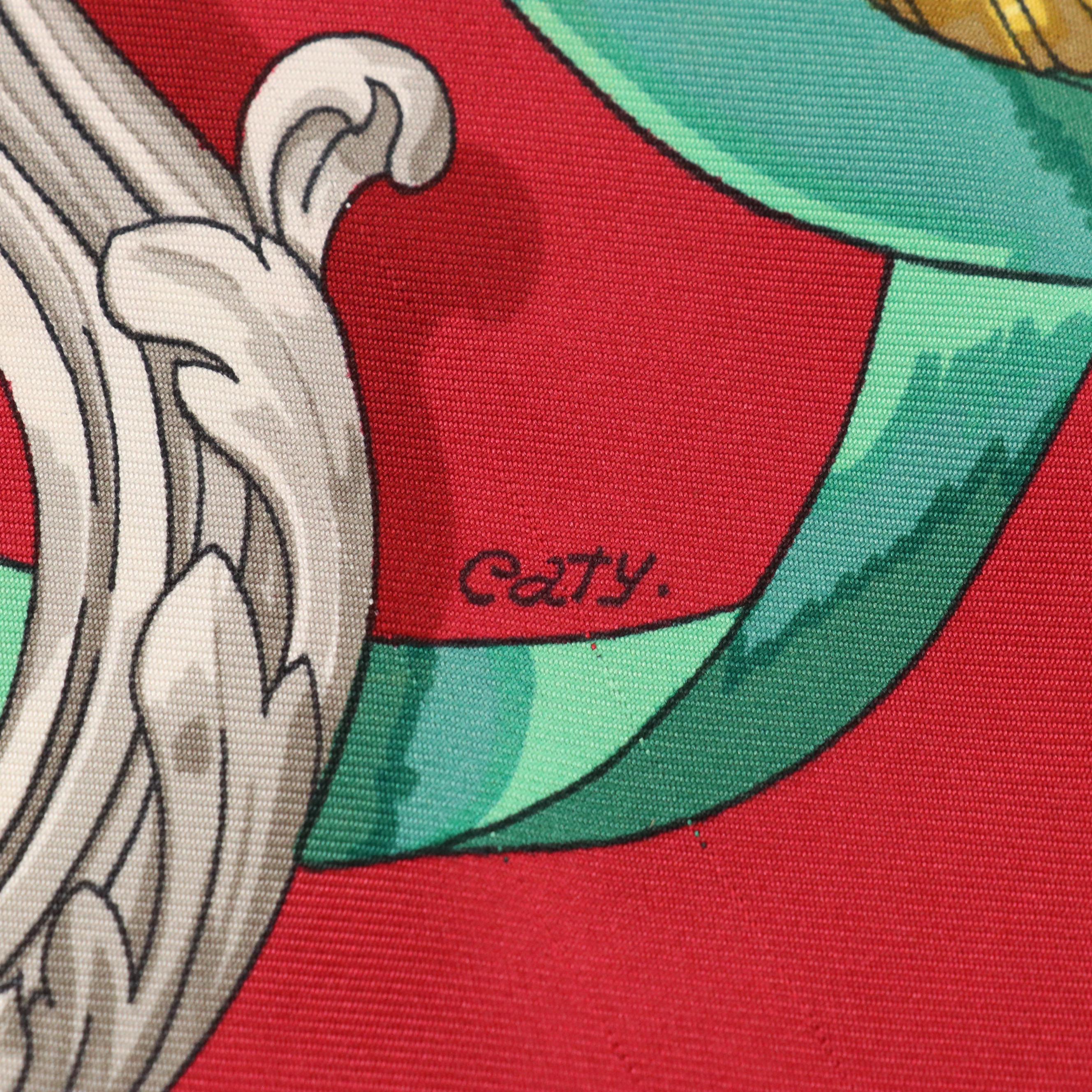 Hermès "Ferronnerie" Scarf 90 in Silk Twill