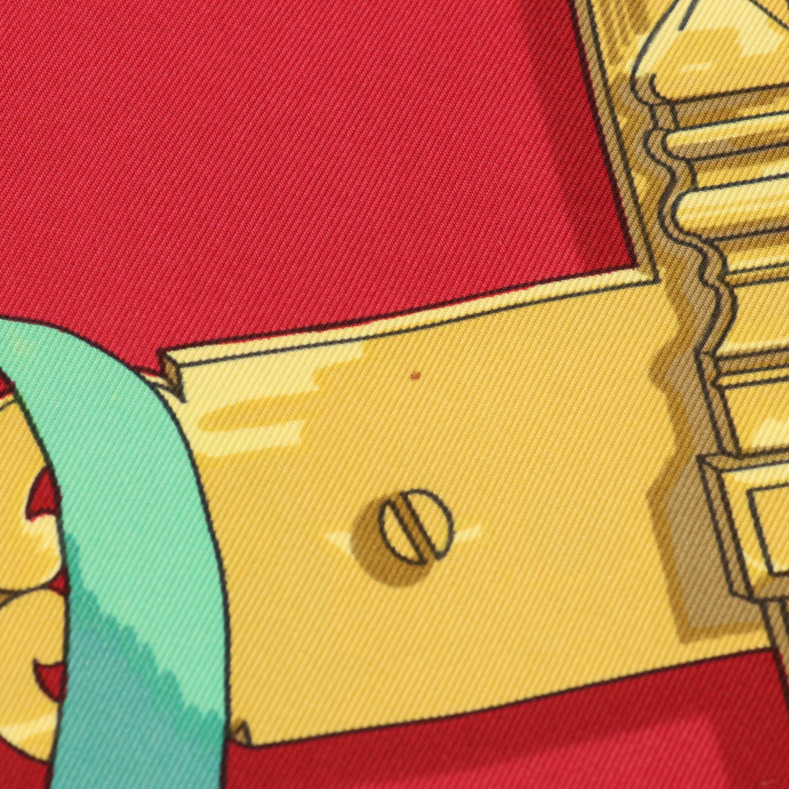 Hermès "Ferronnerie" Scarf 90 in Silk Twill