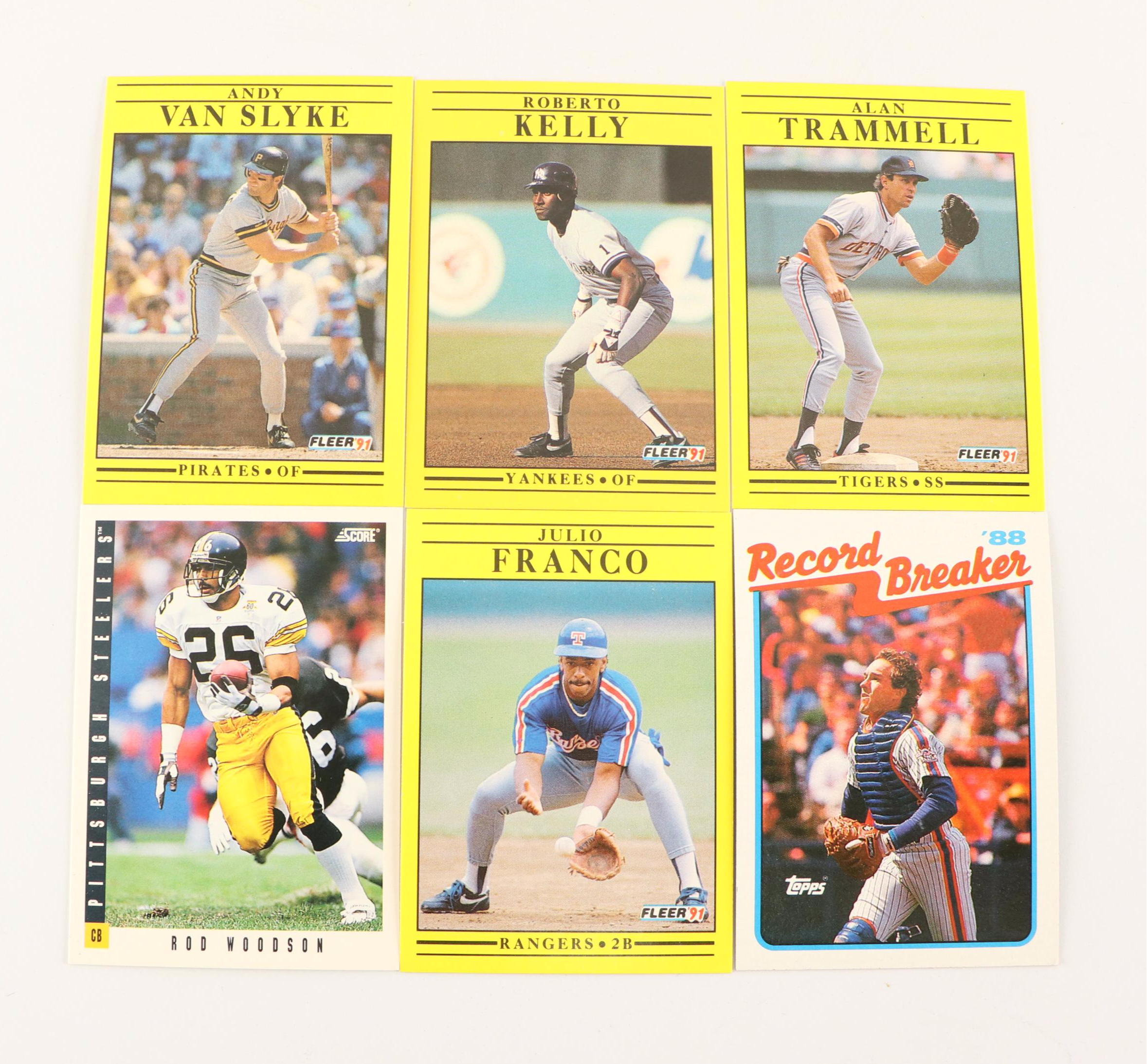 Fleer with Other Sports Cards Featuring Michael Irvin, Andre Dawson, and More