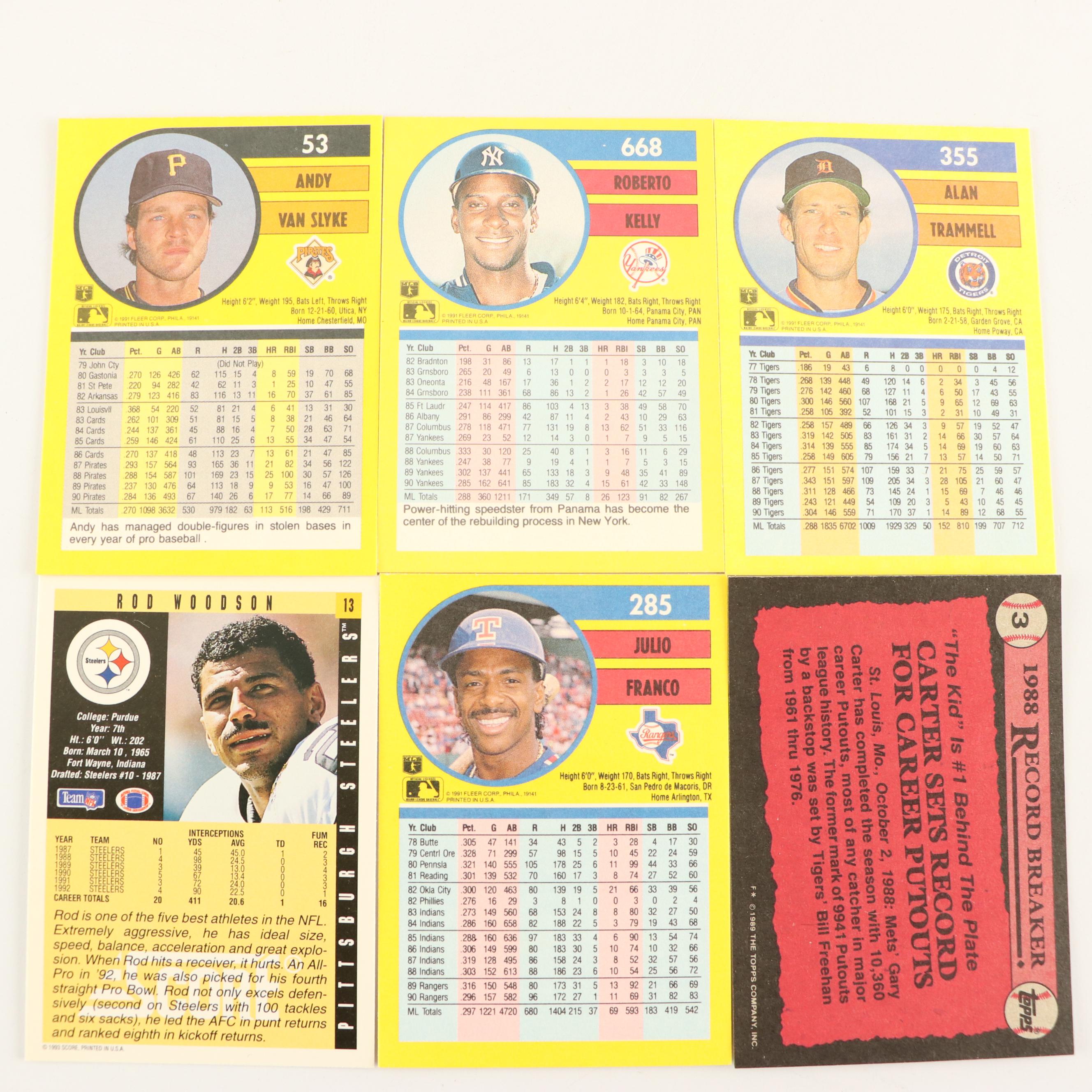 Fleer with Other Sports Cards Featuring Michael Irvin, Andre Dawson, and More