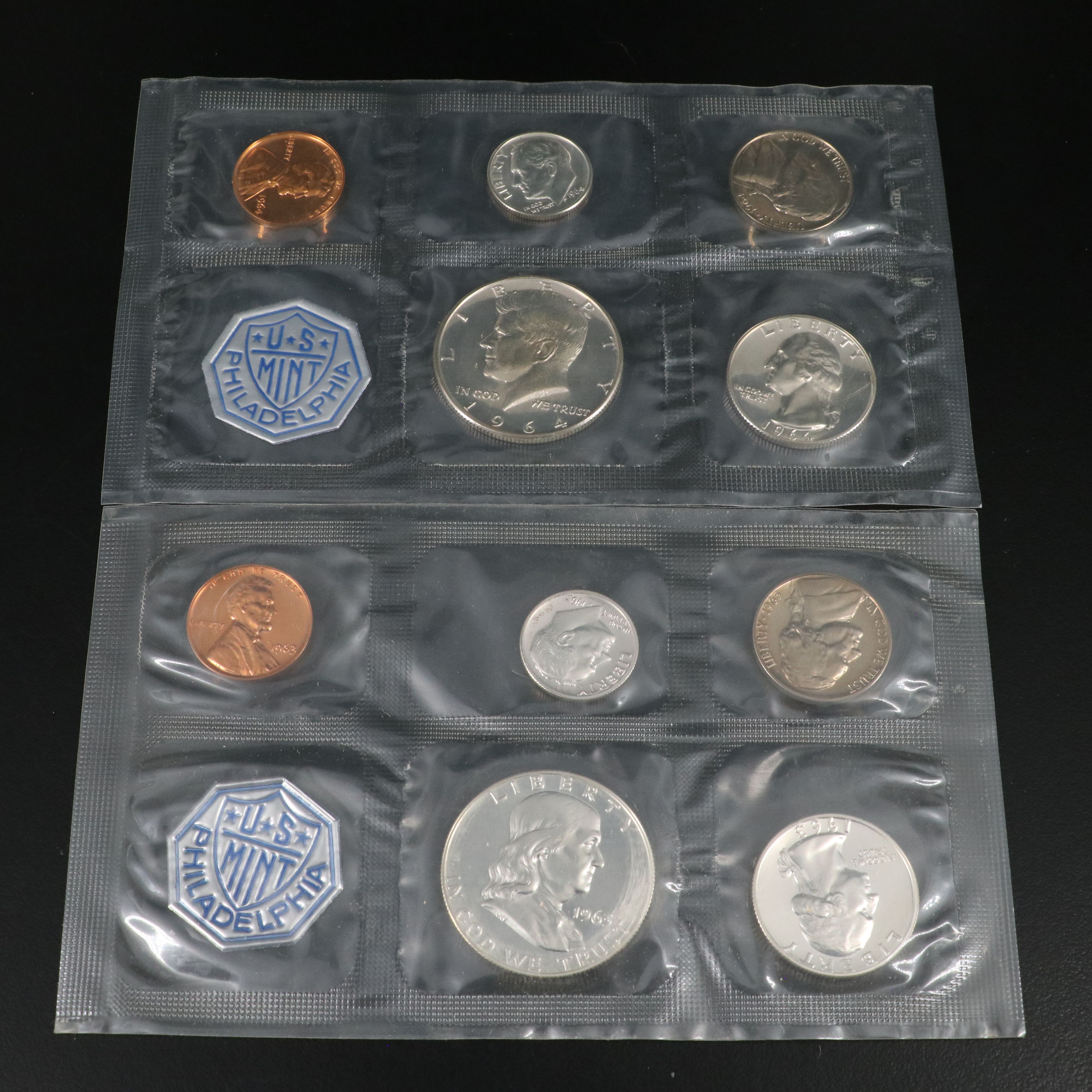 Collection of Four Different Classic Silver U.S. Proof Sets 1961-1964