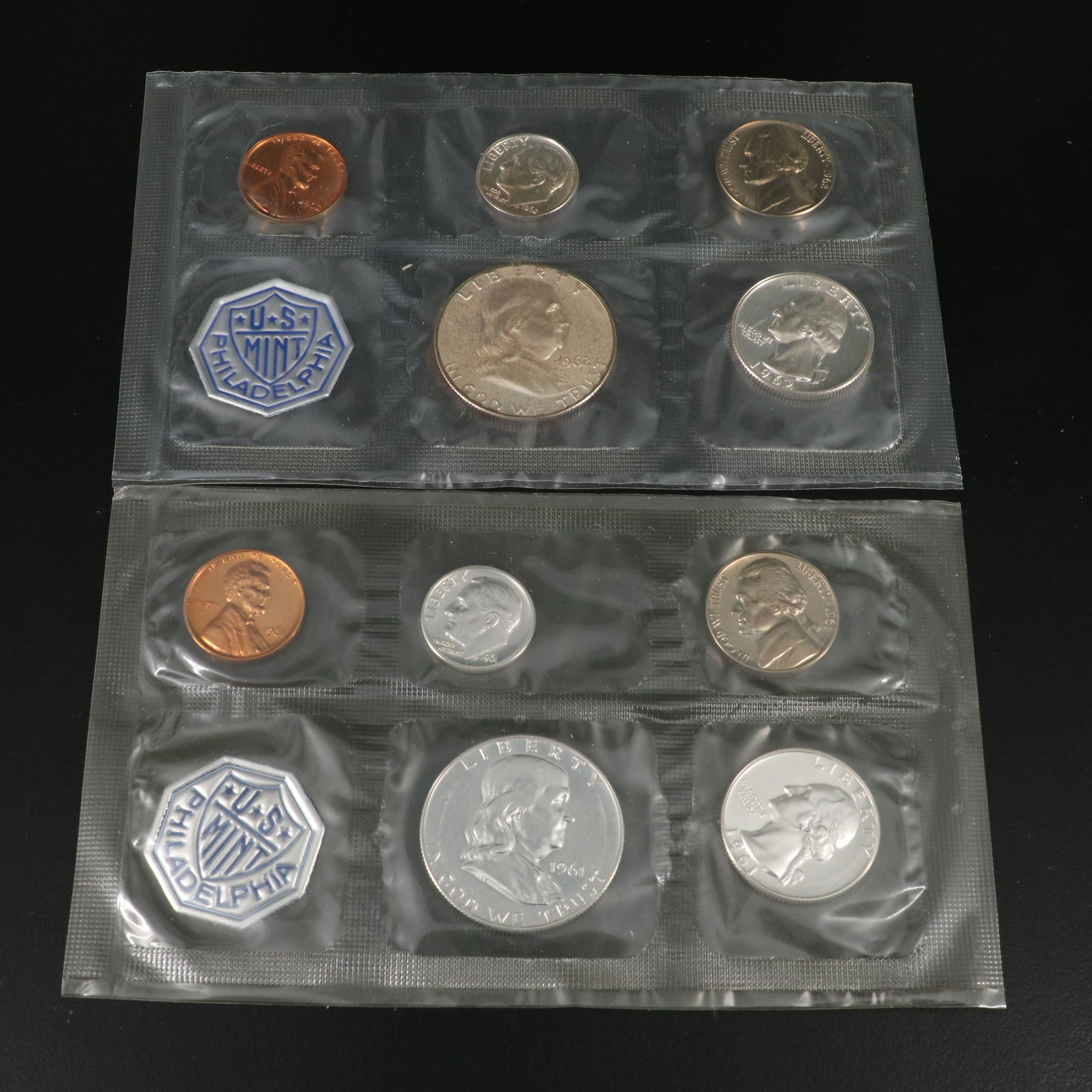 Collection of Four Different Classic Silver U.S. Proof Sets 1961-1964