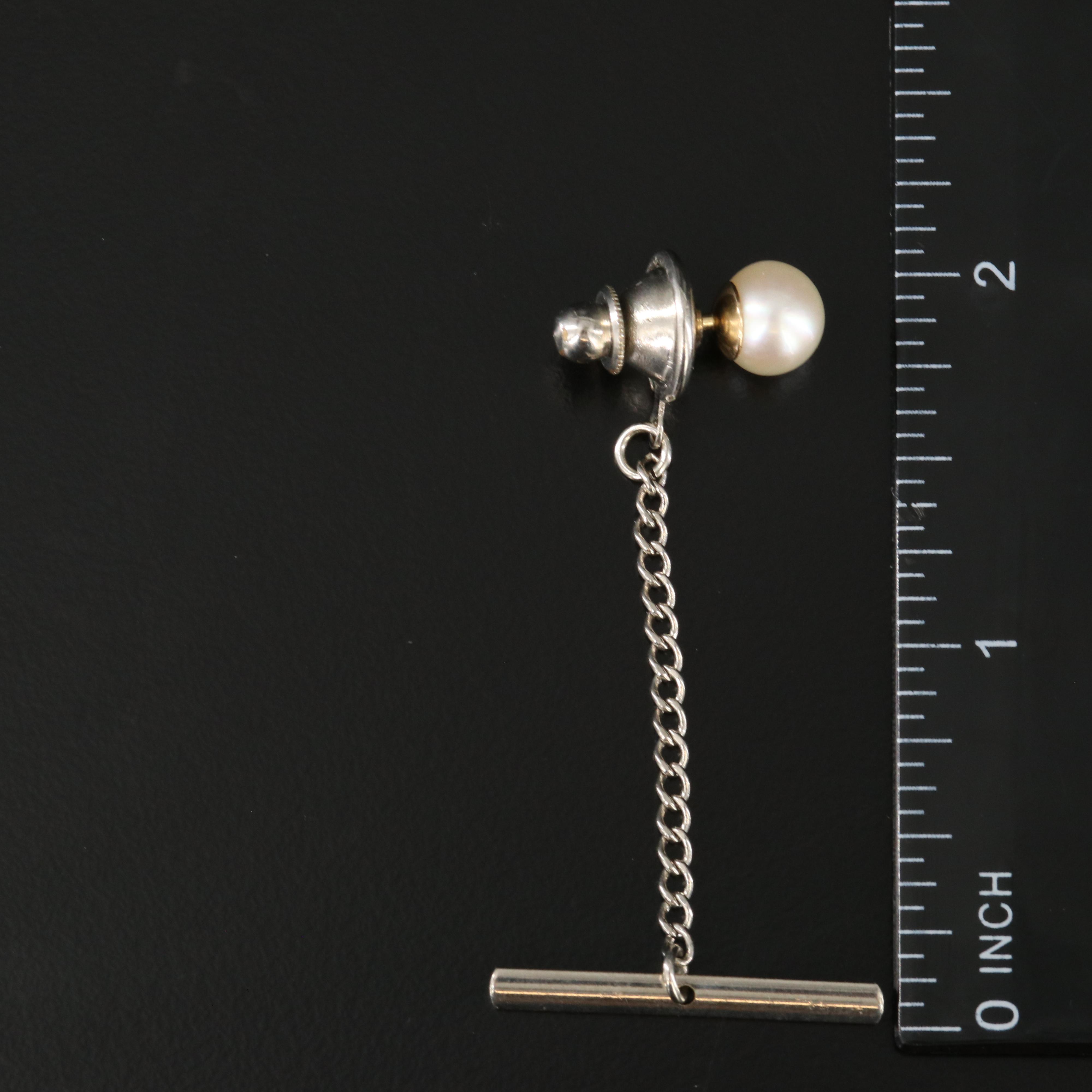 14K Pearl Tie Tack