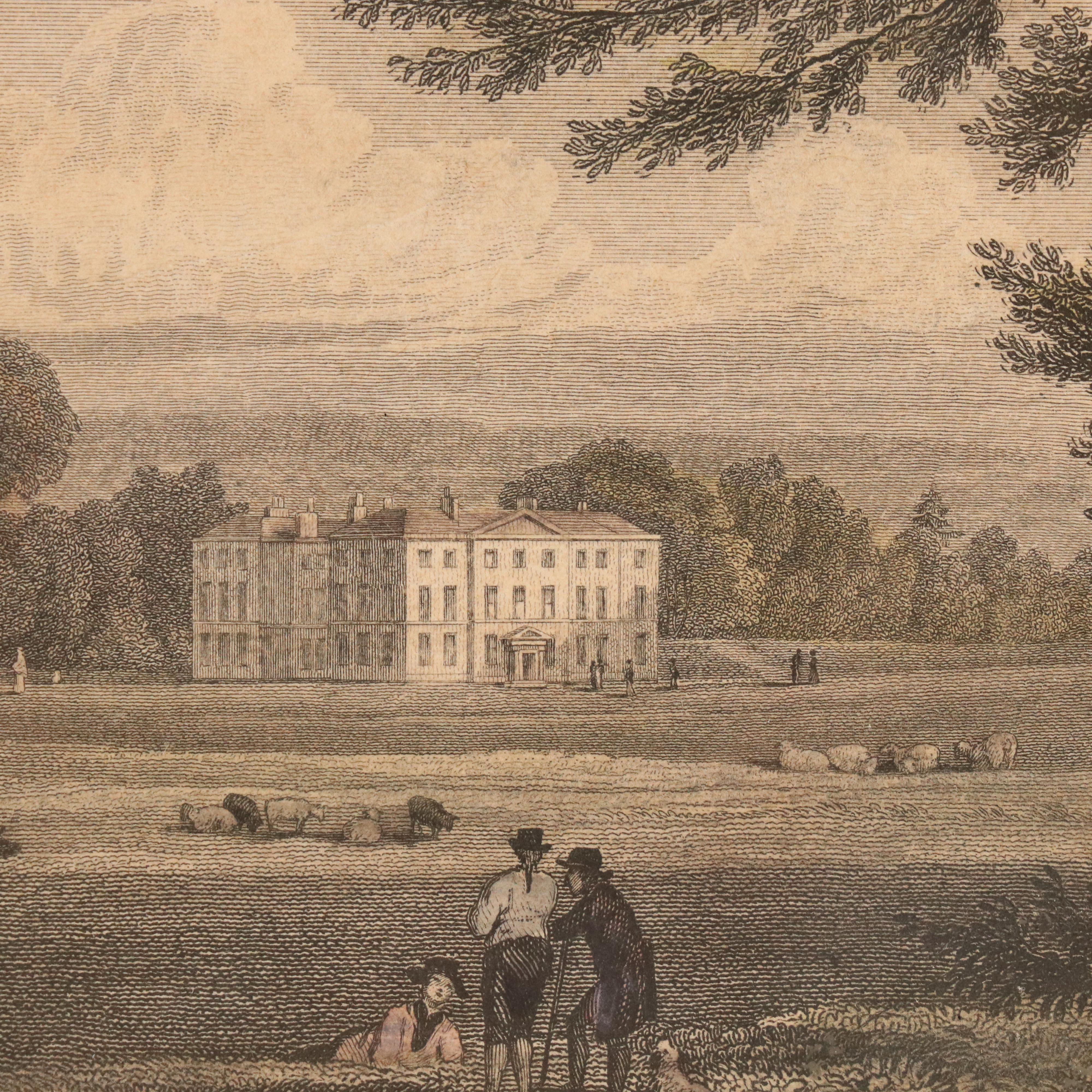 Engraving After John Preston Neale "Prestwold Hall, Leicestershire"