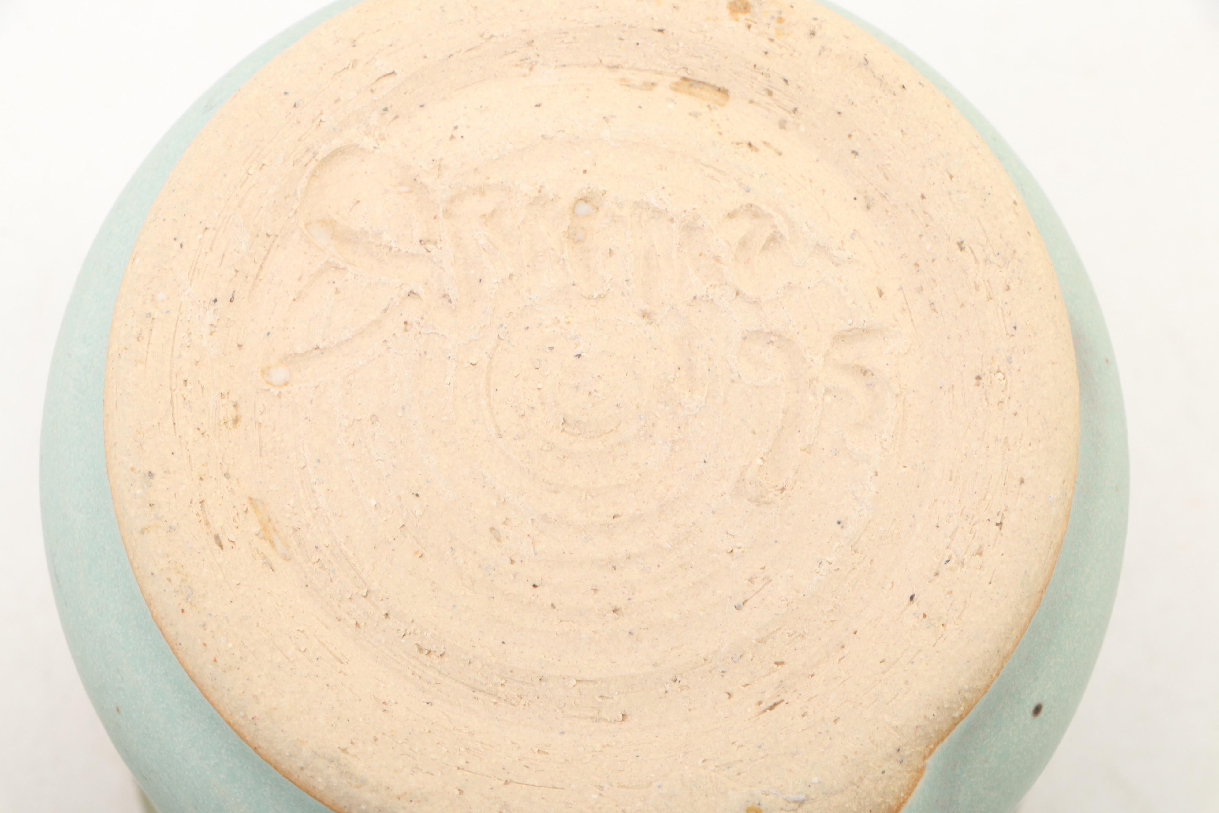 Dick Overman Stoneware Cups and Saucers