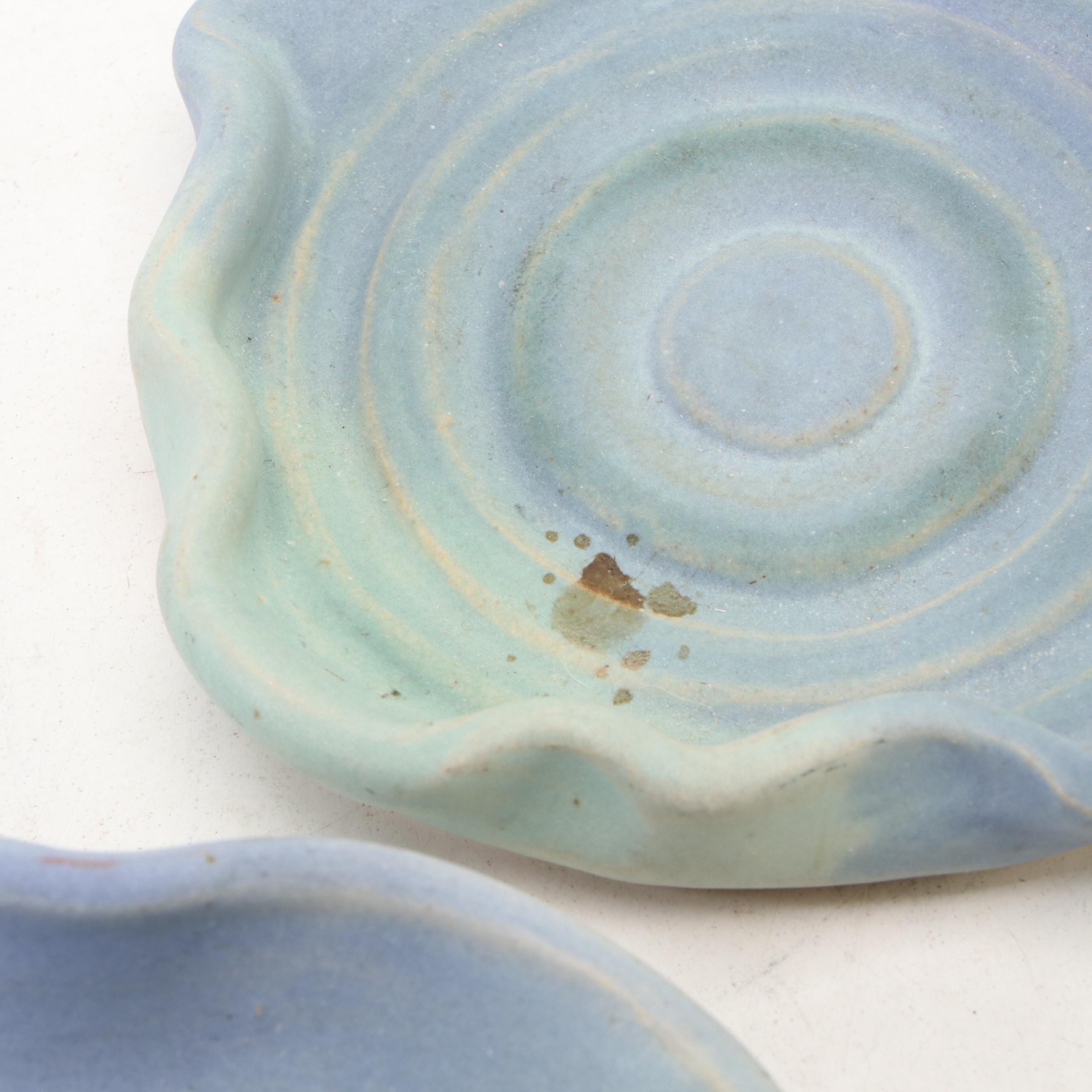 Dick Overman Stoneware Cups and Saucers